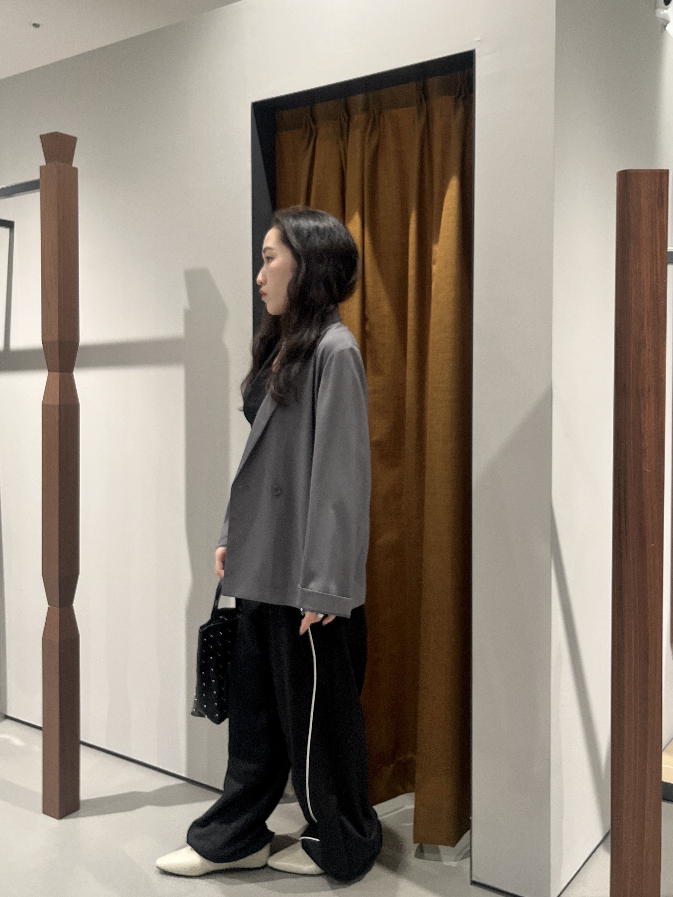 Uminoさんの「INDIVI｜Comfy SET UP｜ダブルブレストイージージャケット【セットアップ対応／通勤／カセット服／接触」を使ったコーディネート