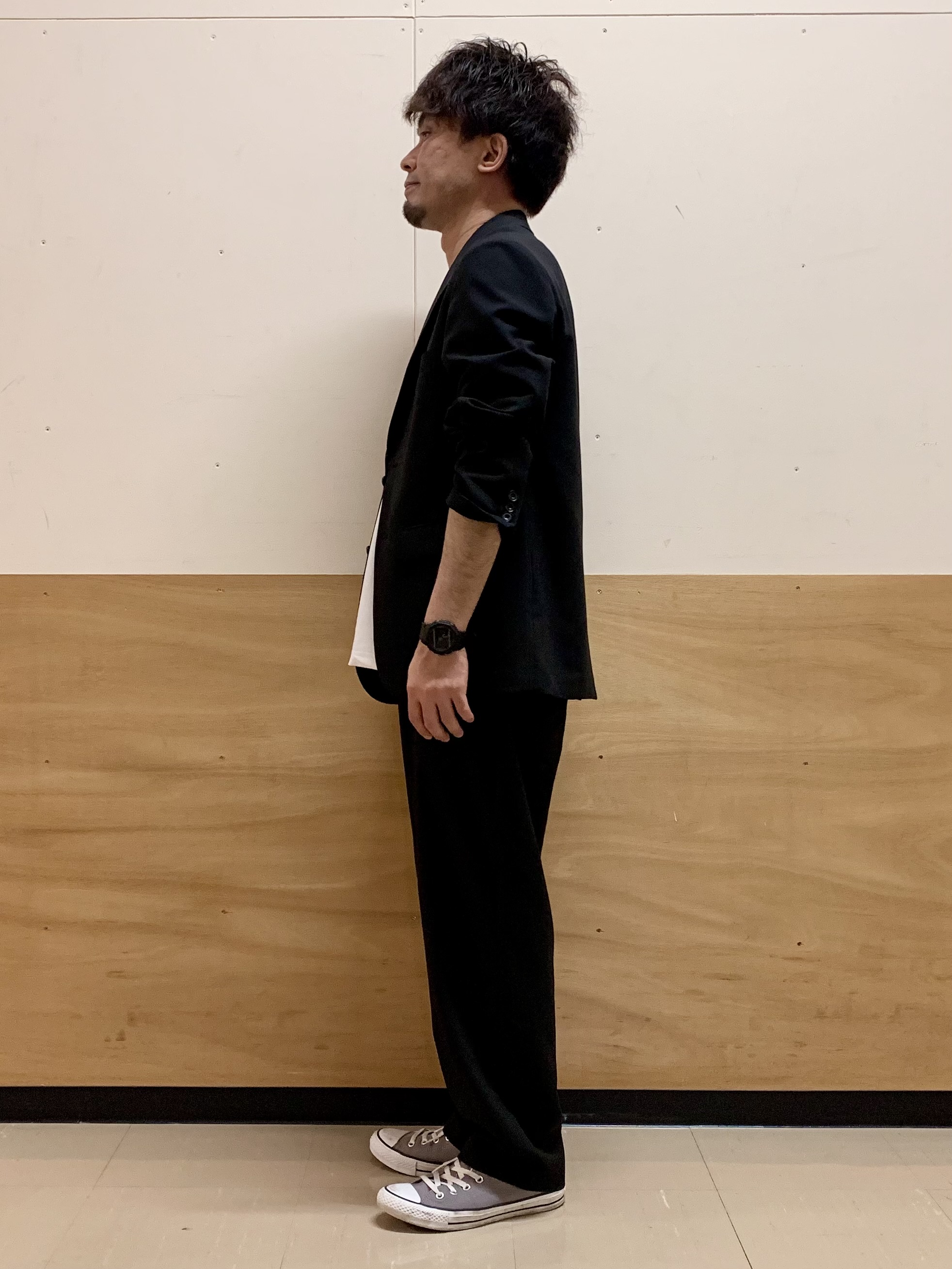 MATUさんの「THE SHOP TK｜AVANT LINO リラックスジャケット セットアップ可／洗濯機OK」を使ったコーディネート