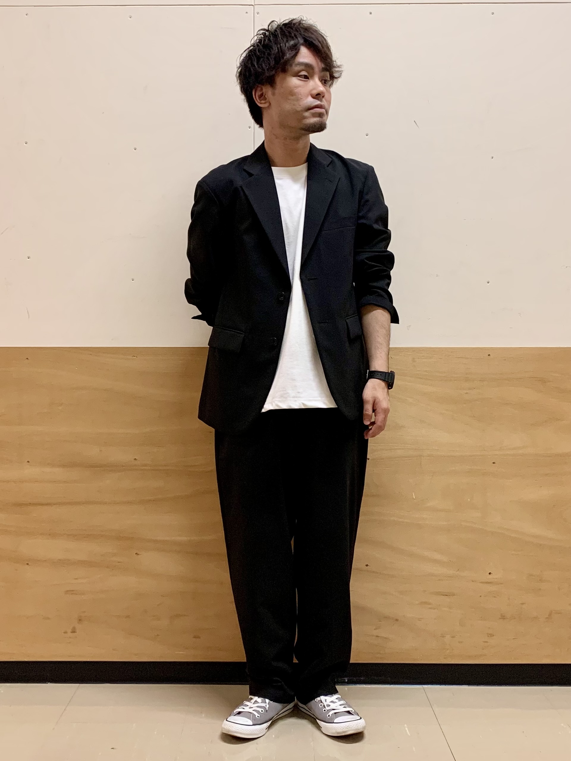 MATUさんの「THE SHOP TK｜AVANT LINO リラックスジャケット セットアップ可／洗濯機OK」を使ったコーディネート