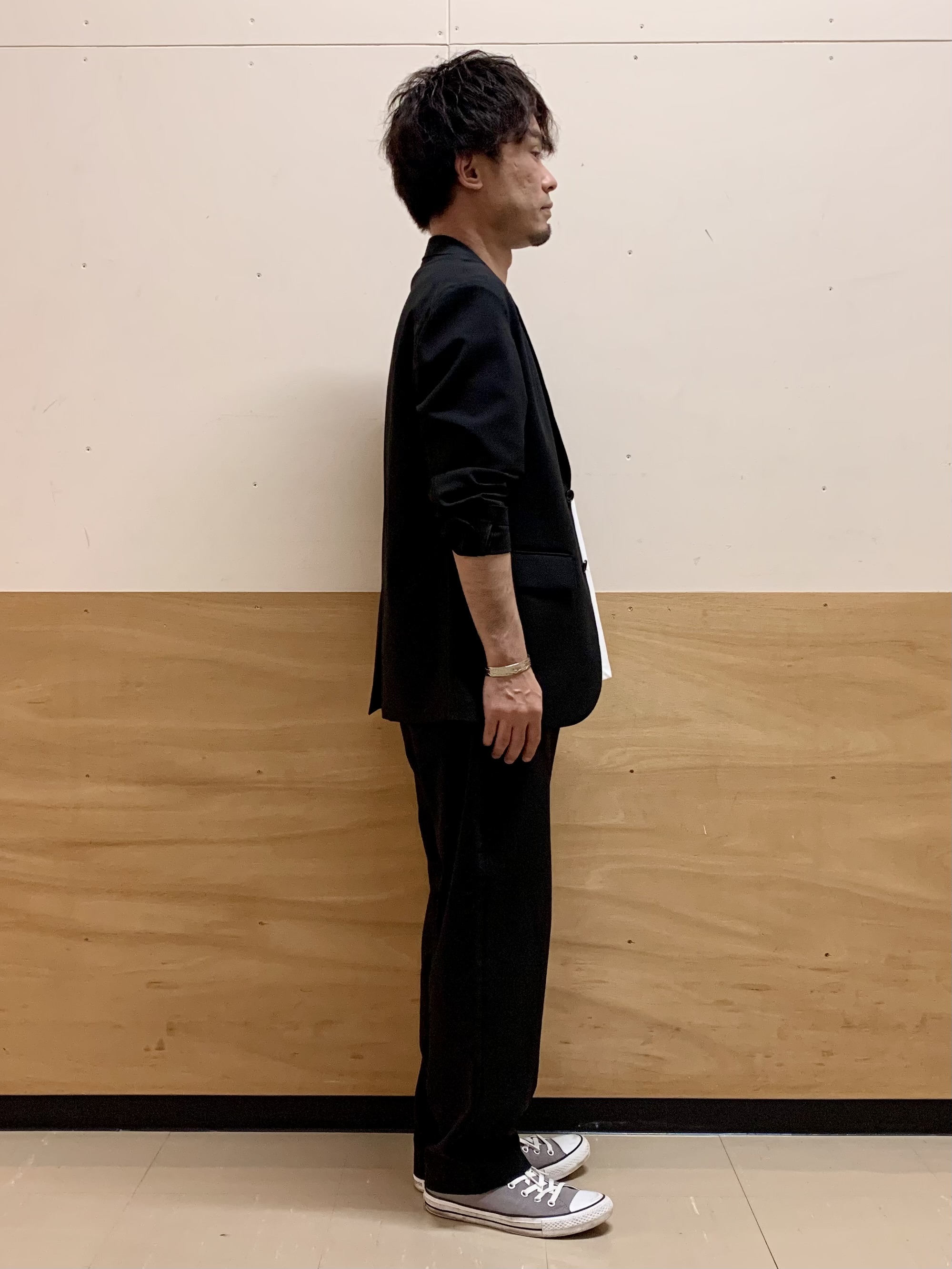 MATUさんの「THE SHOP TK｜AVANT LINO リラックスジャケット セットアップ可／洗濯機OK」を使ったコーディネート