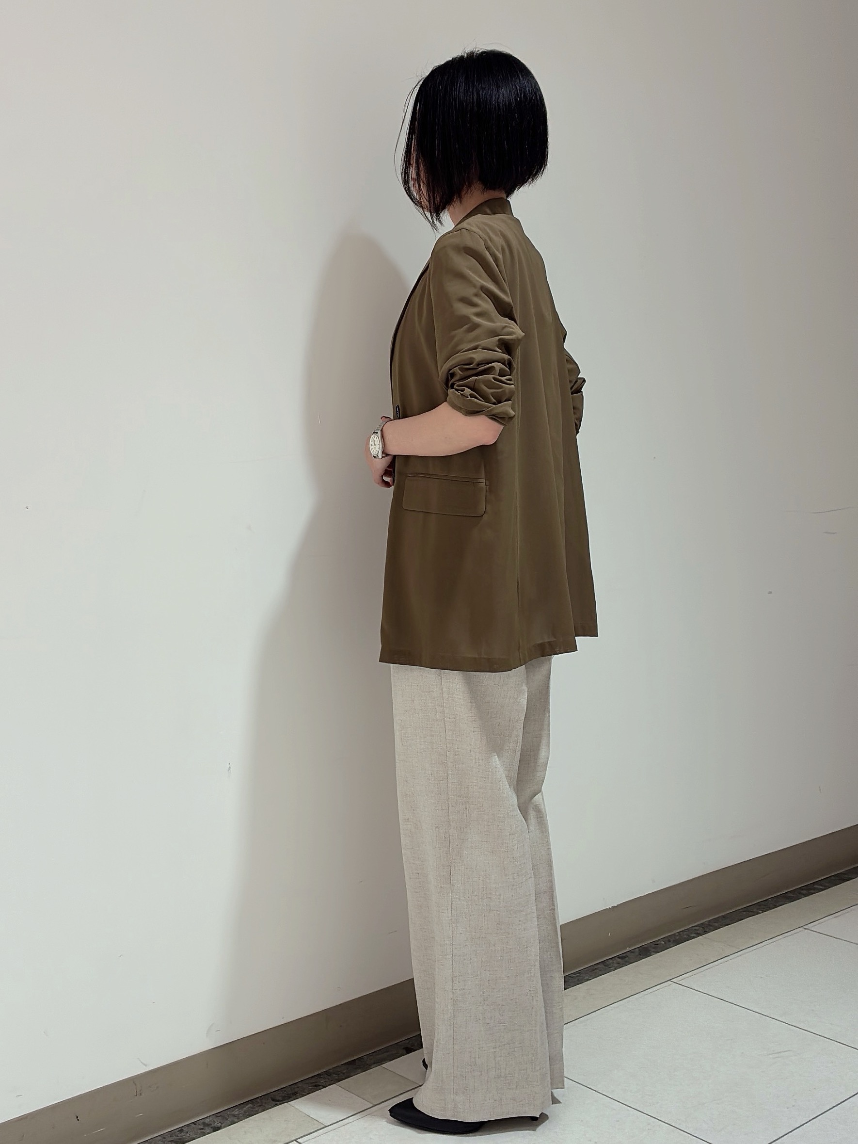 環さんの「UNTITLED｜【セットアップ可/接触冷感/通気性】ドライシアーダブルジャケット」を使ったコーディネート