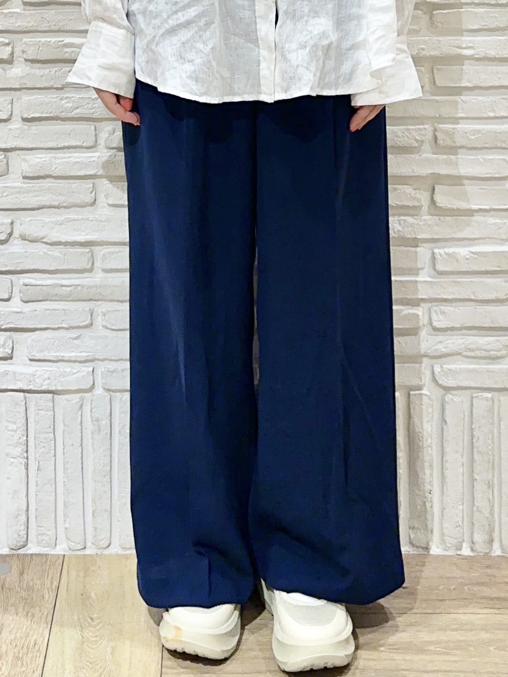 Hana...eさんの「index｜フレンチリネンシャツ／カシュクール【洗濯機OK】《5col》」を使ったコーディネート