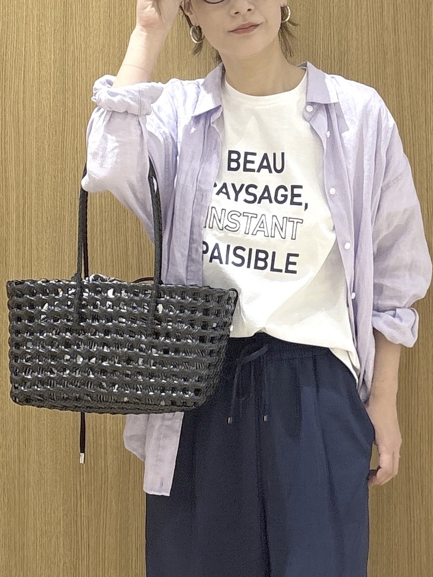 たけねぇさんの「OPAQUE.CLIP｜フレンチリネンシャツ／カシュクール【洗濯機OK】《5col》」を使ったコーディネート
