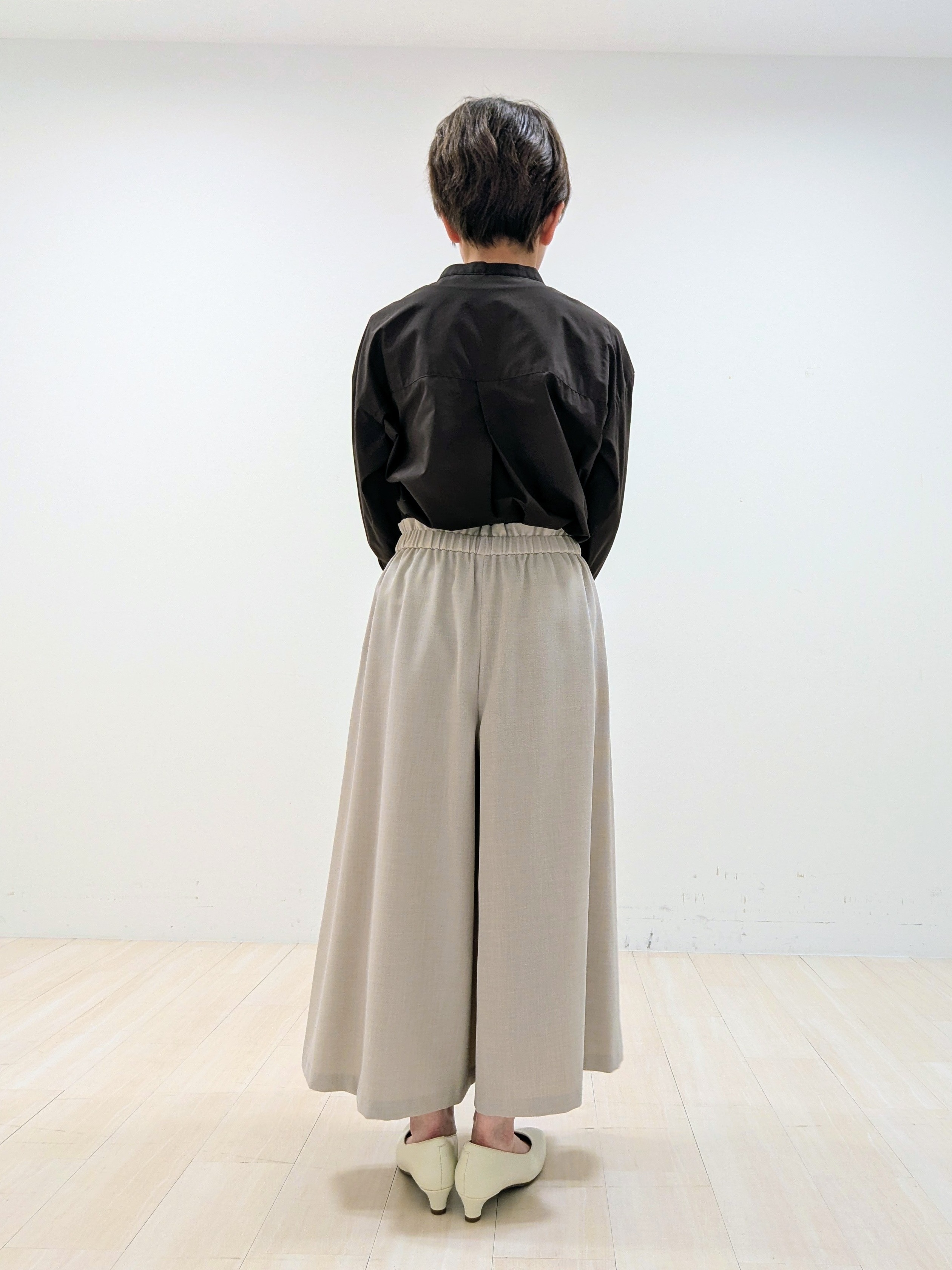nishiさんの「Reflect｜【接触冷感】八分袖フロントフリルブラウス」を使ったコーディネート