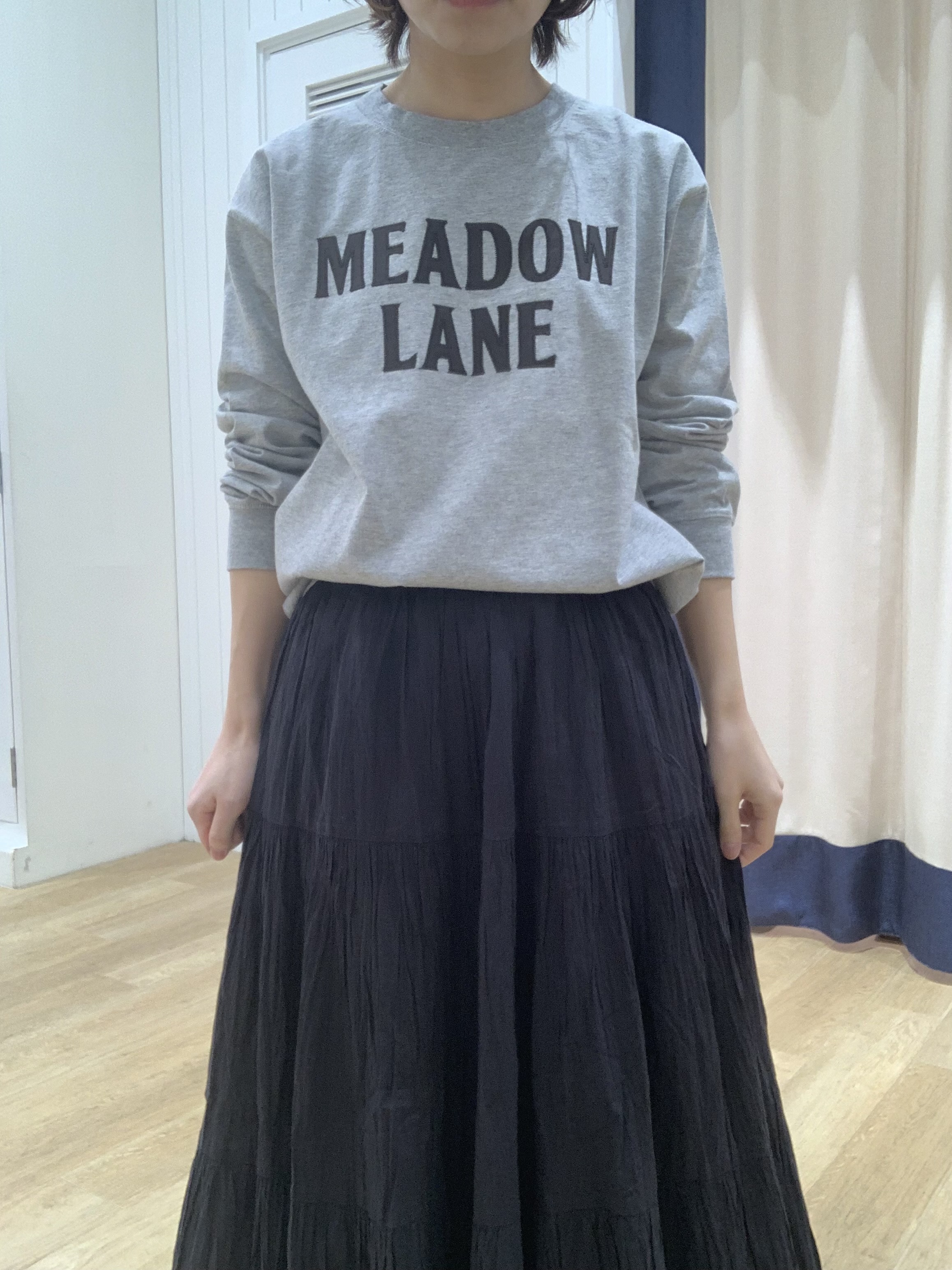 IMARIさんの「Dessin｜【洗える】コットンロゴロングTシャツ」を使ったコーディネート