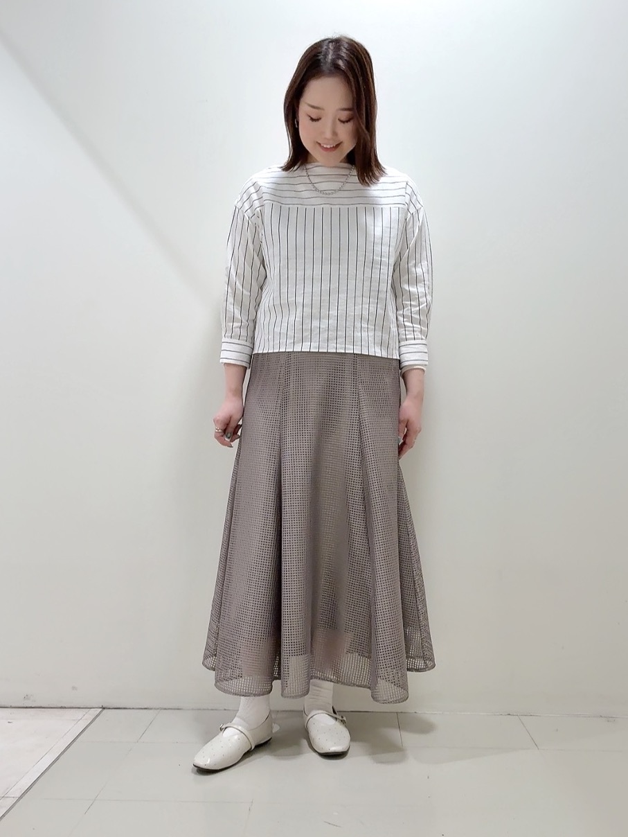 YUIさんの「UNTITLED｜【洗える/6分袖】ボートネックブラウス」を使ったコーディネート