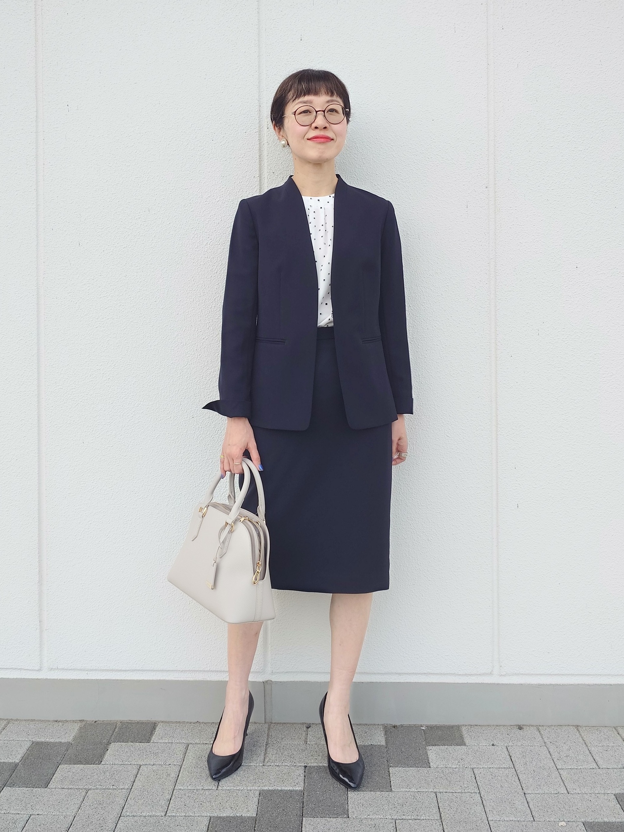 MUTSUKOさんの「UNTITLED｜【セットアップ可/UV/接触冷感】エアリーノーカラージャケット」を使ったコーディネート
