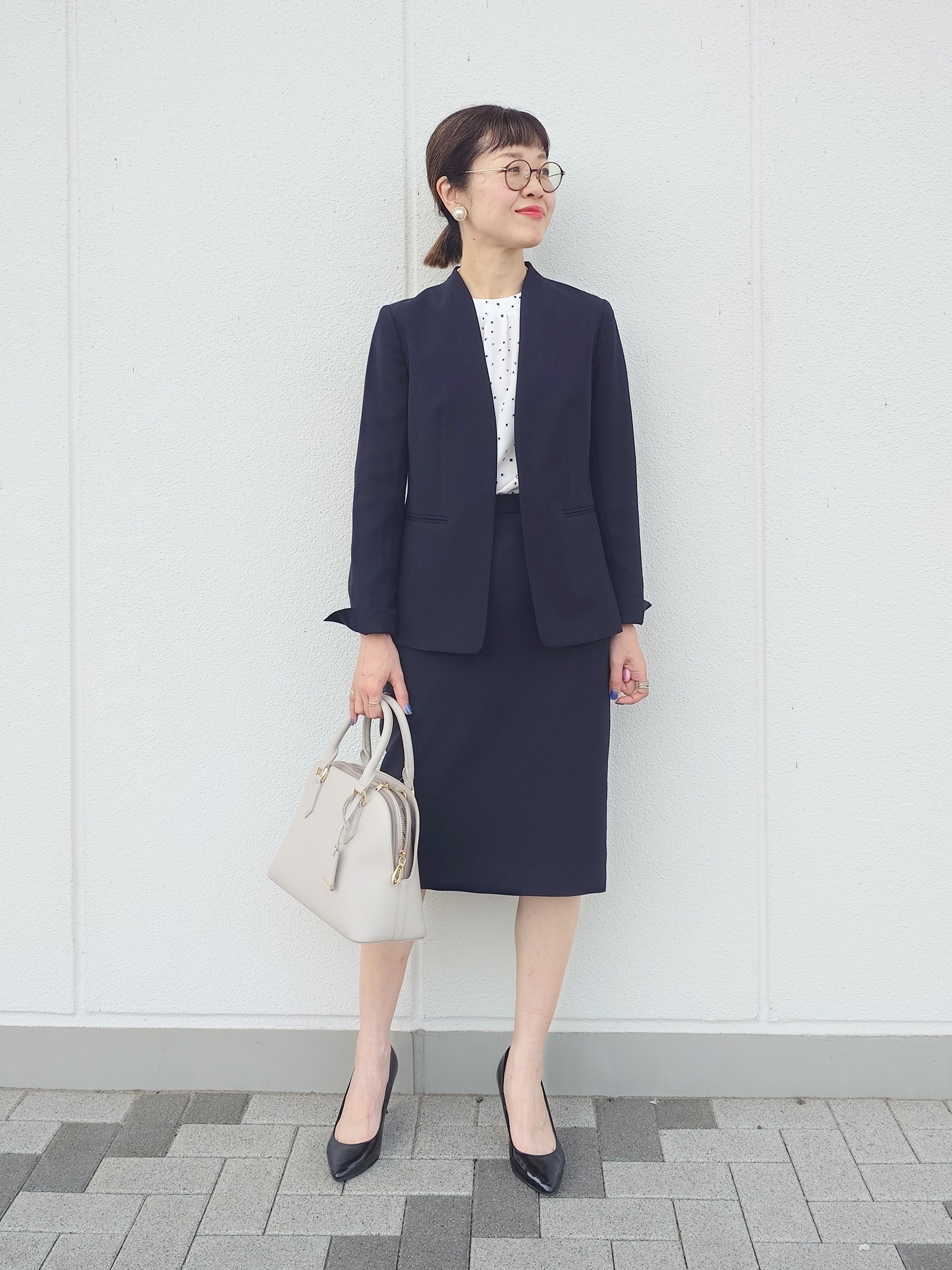 MUTSUKOさんの「UNTITLED｜【セットアップ可/UV/接触冷感】エアリーノーカラージャケット」を使ったコーディネート