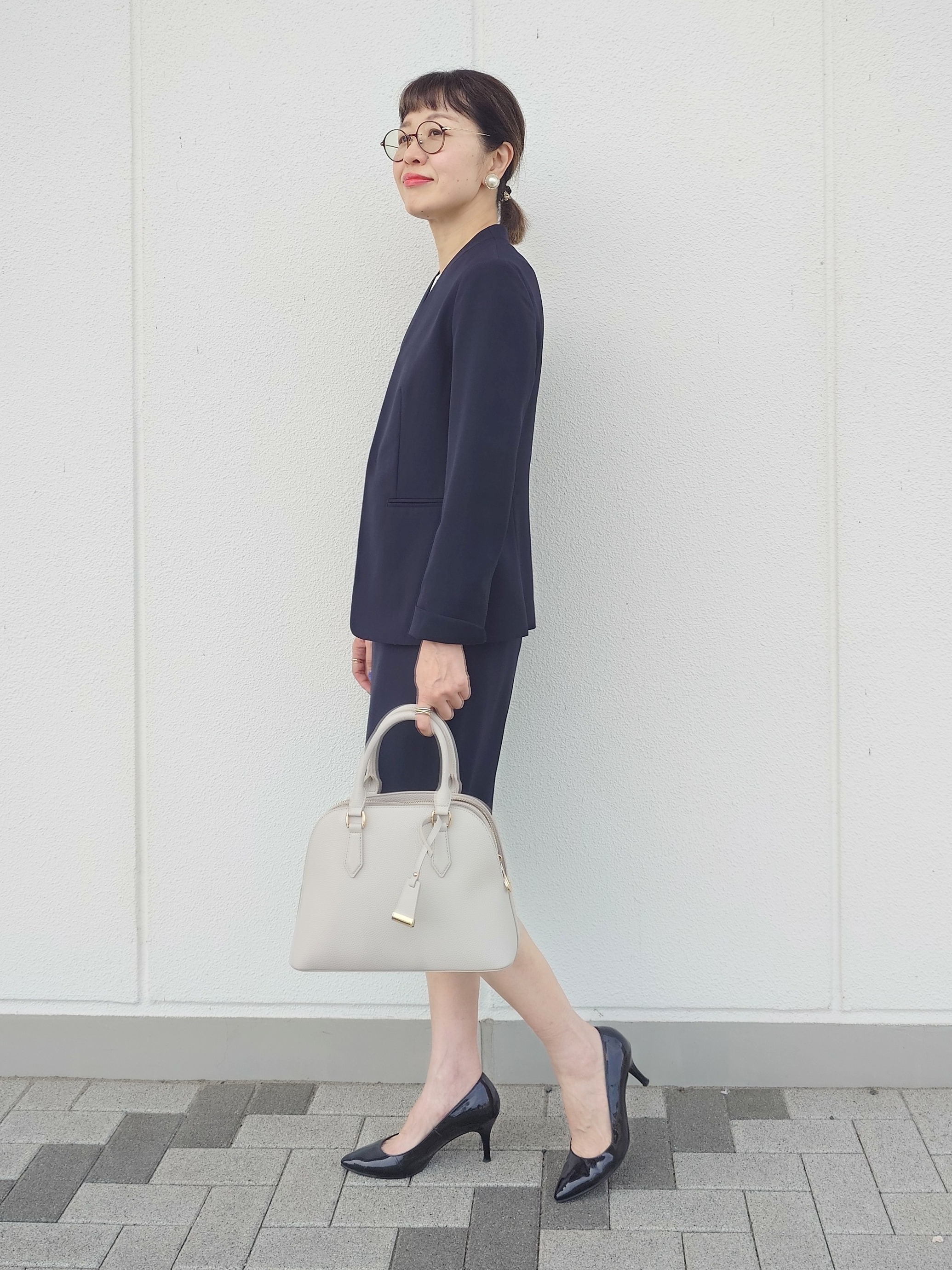 MUTSUKOさんの「UNTITLED｜【セットアップ可/UV/接触冷感】エアリーノーカラージャケット」を使ったコーディネート