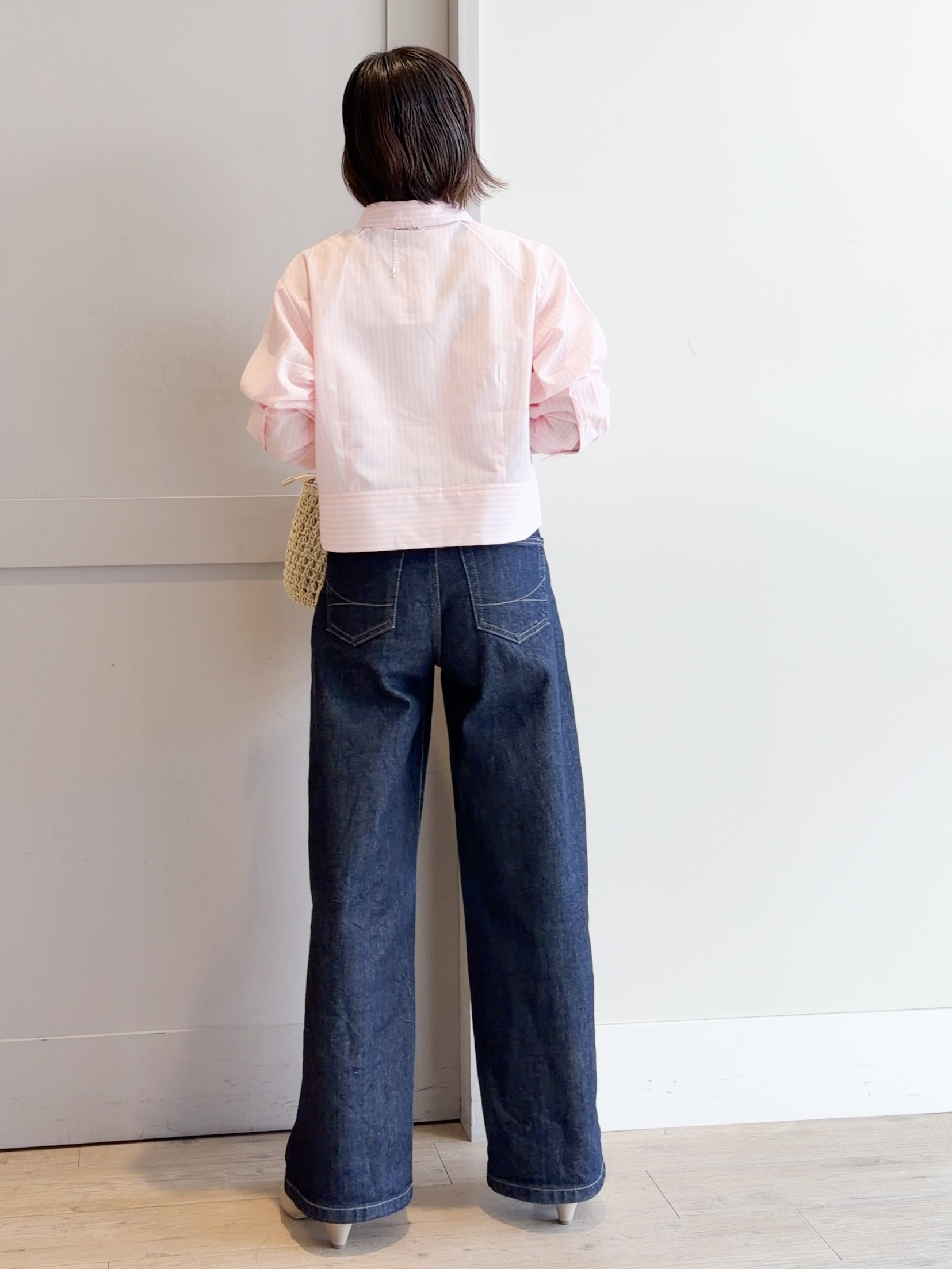 yamakoさんの「grove｜【貴島明日香さん着用／イージーケア／接触冷感】麻混クロップドシャツ」を使ったコーディネート