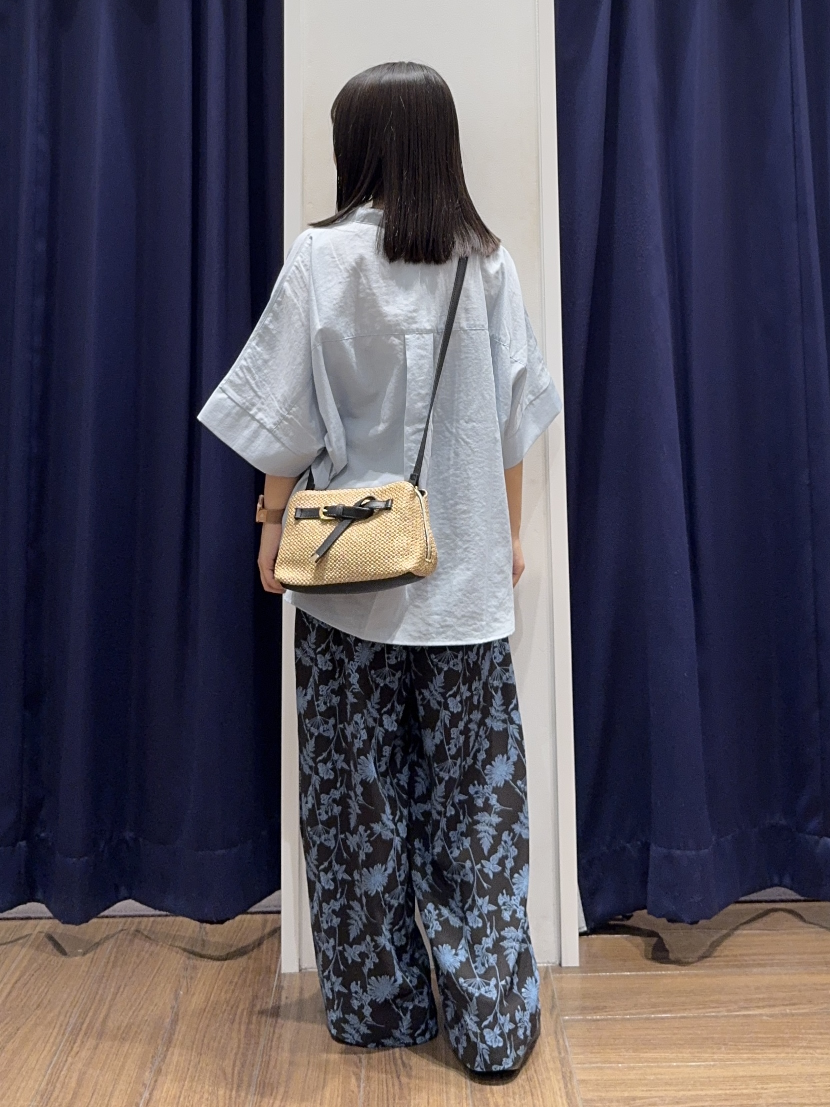 cherryさんの「THE SHOP TK｜【高レビュー/体型カバー】さらっと快適 ドルマン5分袖ブラウス」を使ったコーディネート