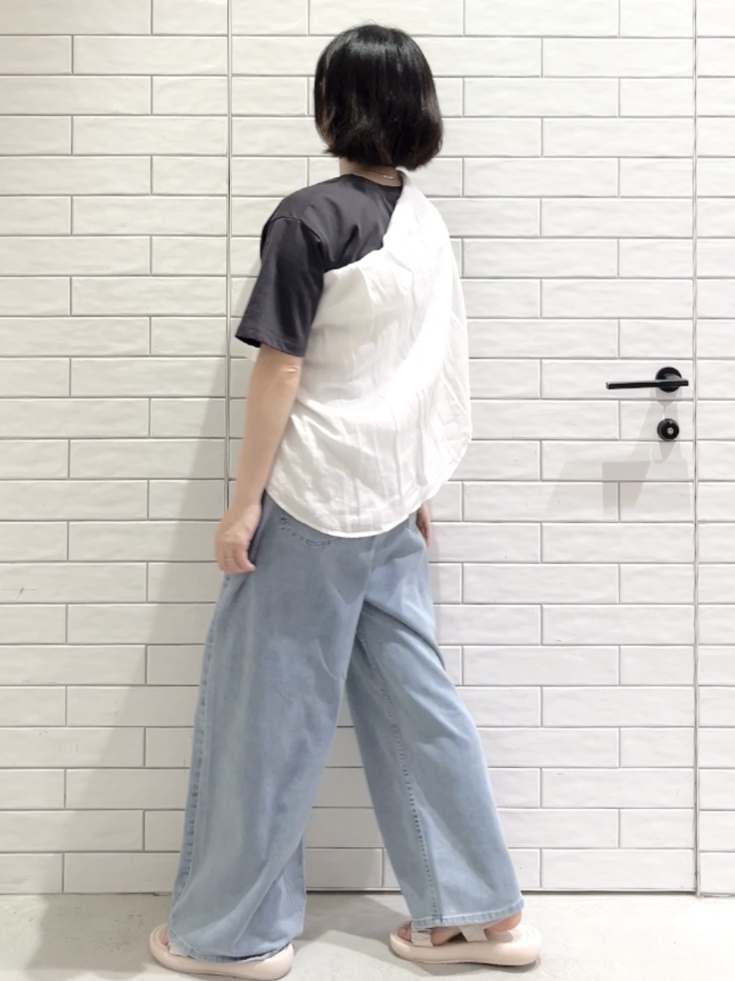 しおりさんの「OPAQUE.CLIP｜フレンチリネンシャツ／カシュクール【洗濯機OK】《5col》」を使ったコーディネート