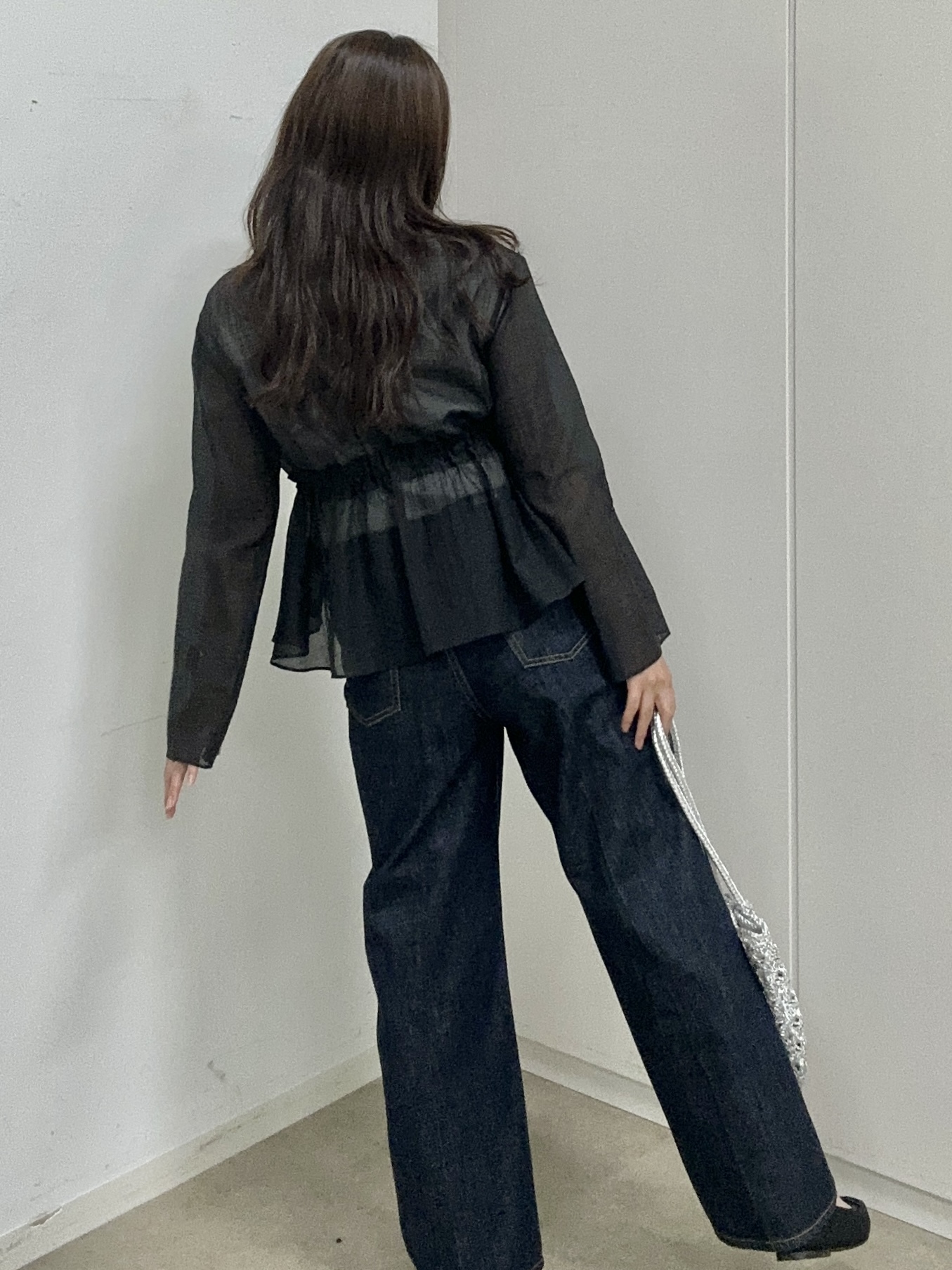 NAさんの「DRESSTERIOR｜シアー カーディガンブラウス」を使ったコーディネート