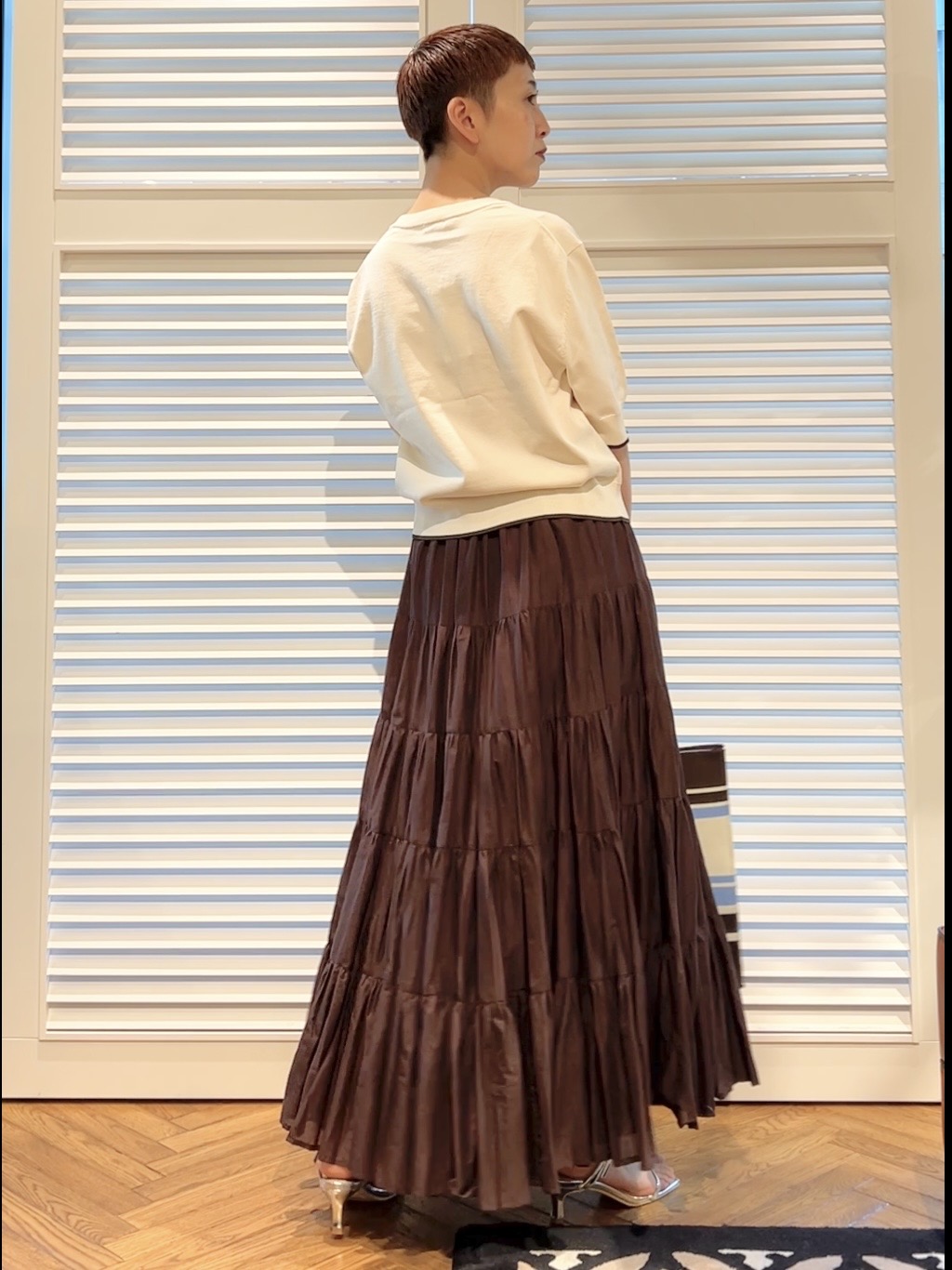 OCHIAIさんの「DRESSTERIOR｜【UVカット/ウォッシャブル】クールタッチ ニットカーディガン」を使ったコーディネート