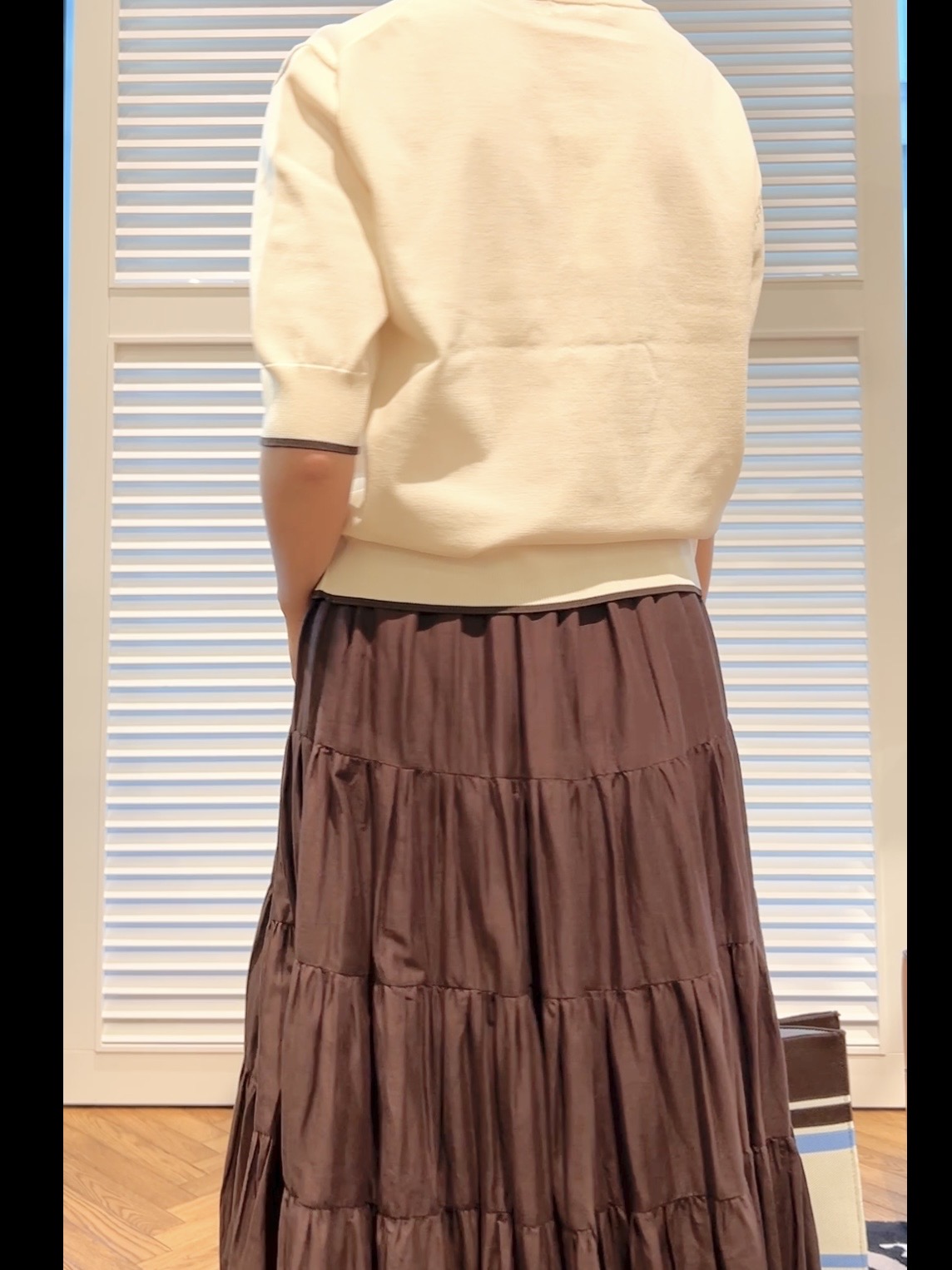 OCHIAIさんの「DRESSTERIOR｜【UVカット/ウォッシャブル】クールタッチ ニットカーディガン」を使ったコーディネート