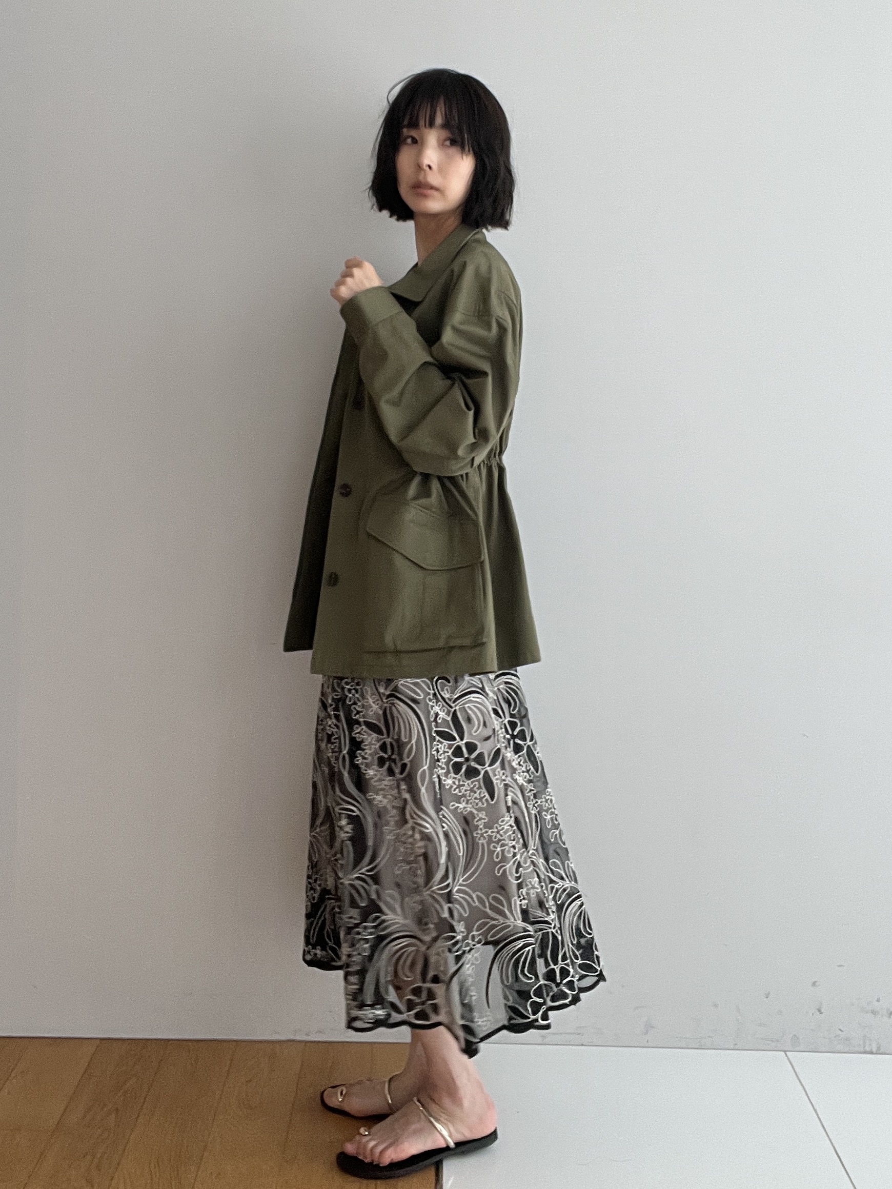 misaさんの「DRESSTERIOR｜メタリック クロッシェ バッグ」を使ったコーディネート