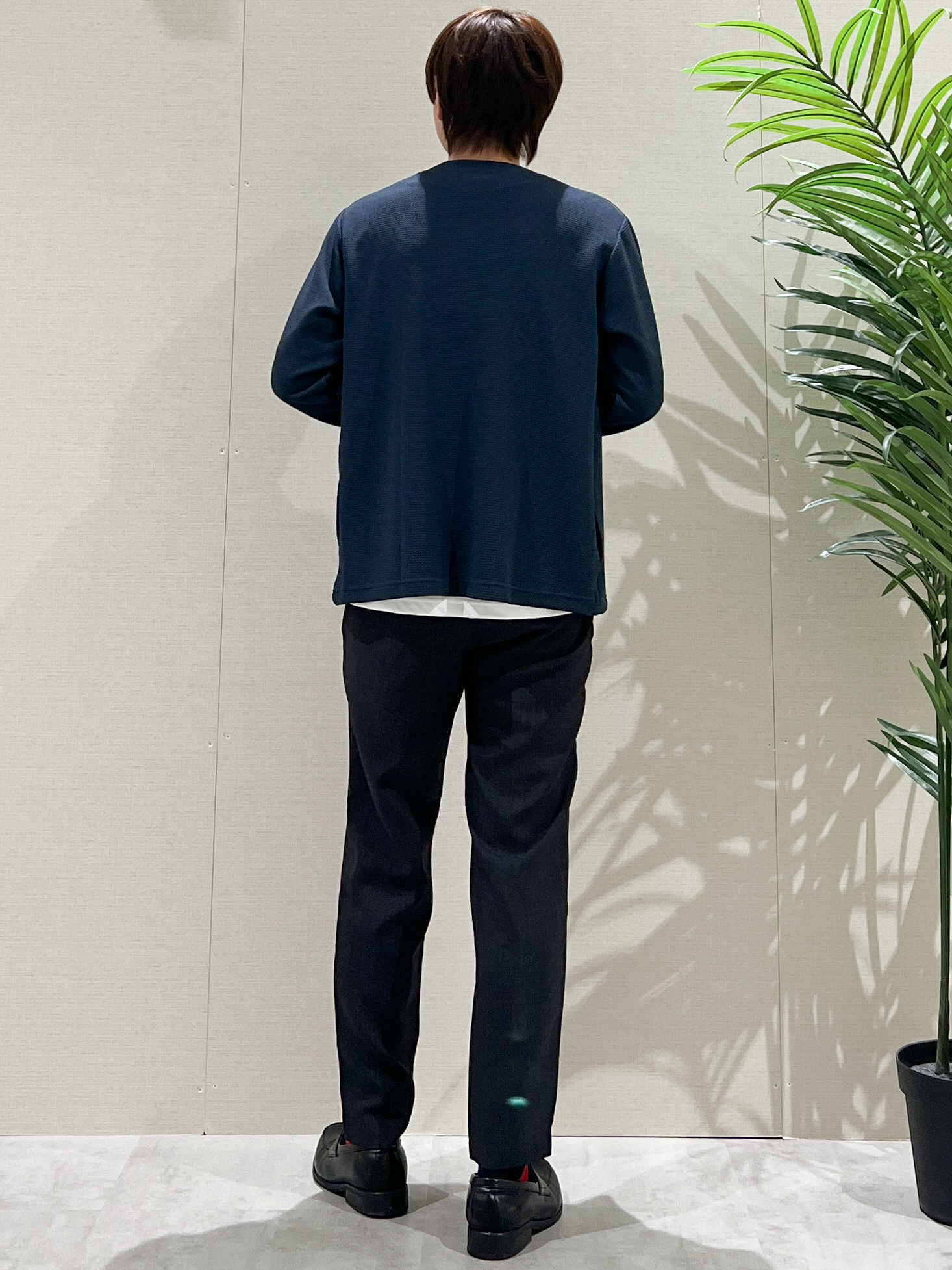 SHI-MAさんの「THE SHOP TK｜【2点セット】カーディガン＋半袖Tシャツ 洗濯機OK」を使ったコーディネート