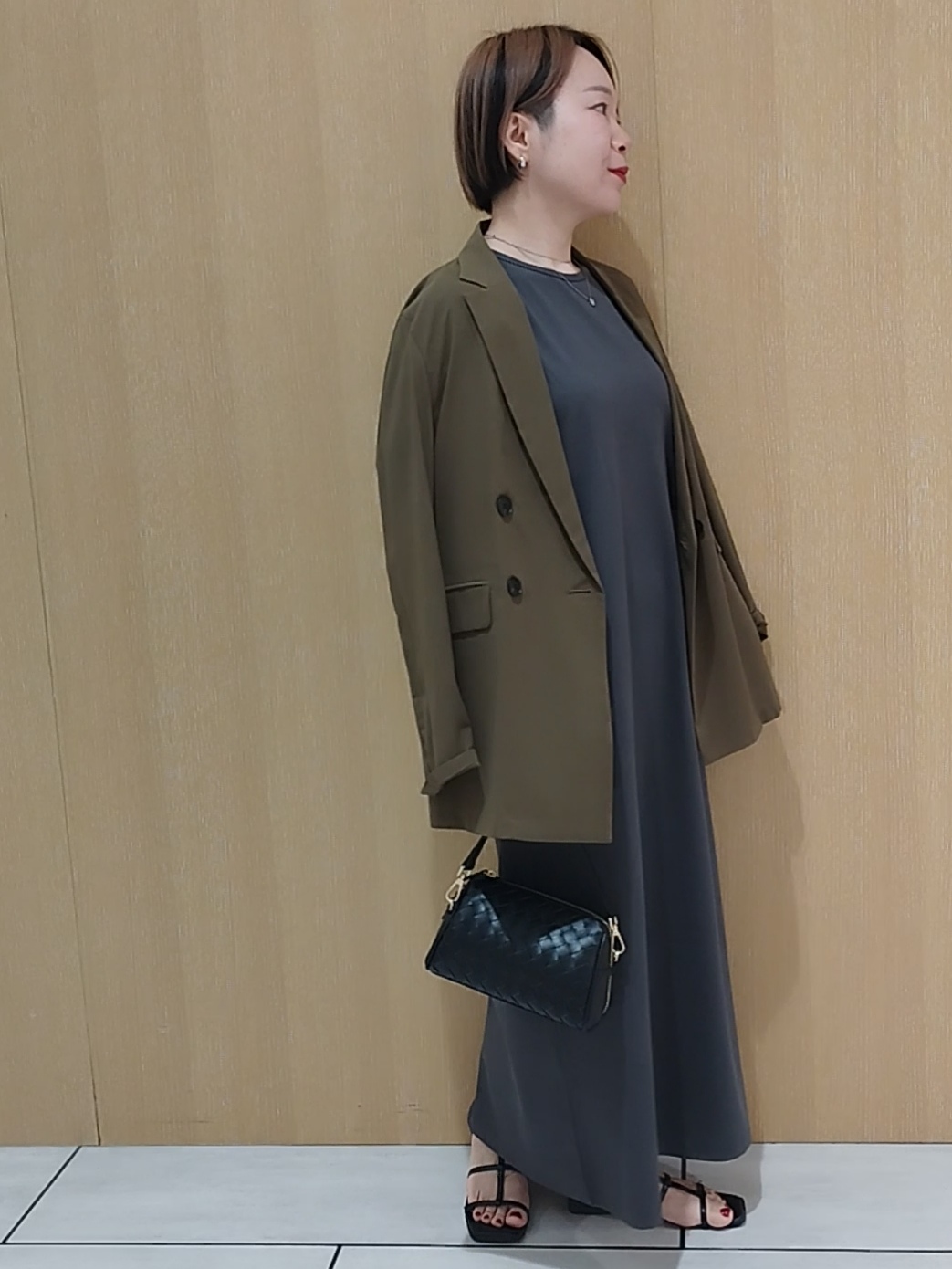 s u g iさんの「UNTITLED｜【セットアップ可/接触冷感/通気性】ドライシアーダブルジャケット」を使ったコーディネート