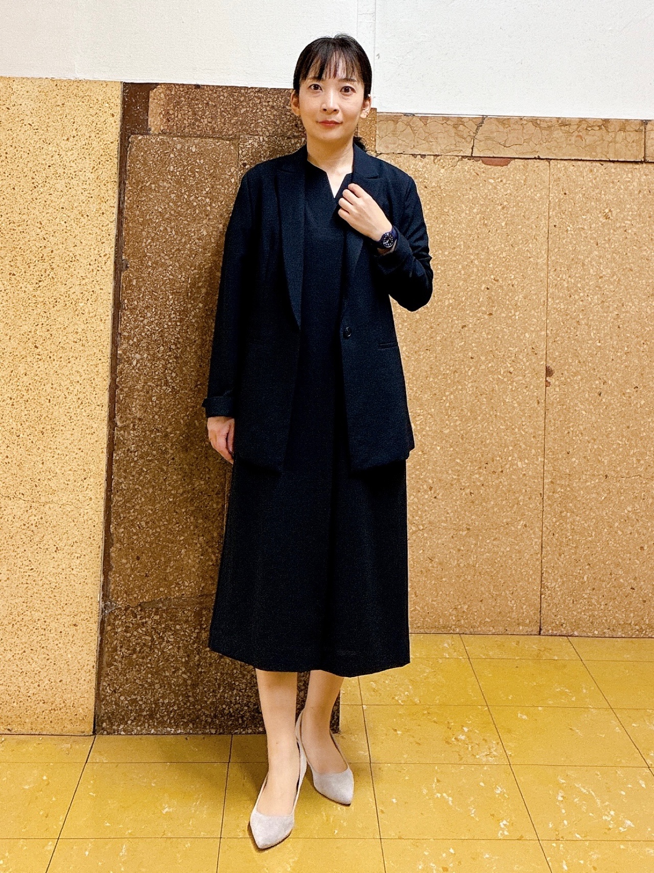 hattoriさんの「INDIVI｜【洗える／UVケア／麻調】シングルジャケット」を使ったコーディネート