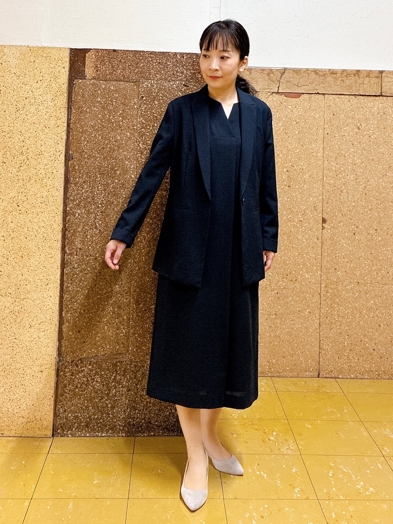 hattoriさんの「INDIVI｜【洗える／UVケア／麻調】シングルジャケット」を使ったコーディネート