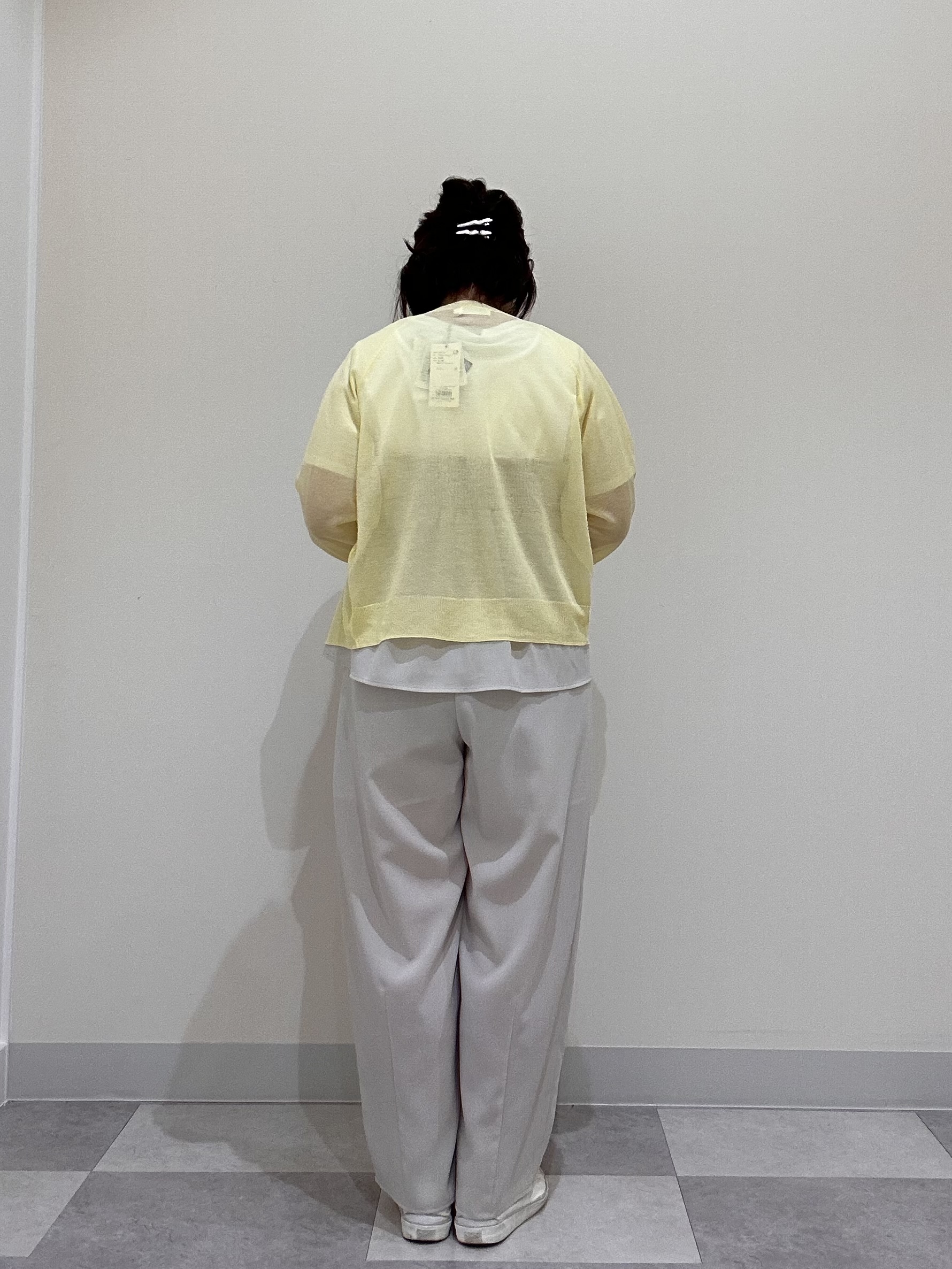 Aiさんの「Dessin｜【セットアップ可/UVカット/洗える】ビスチェドッキングTシャツ」を使ったコーディネート