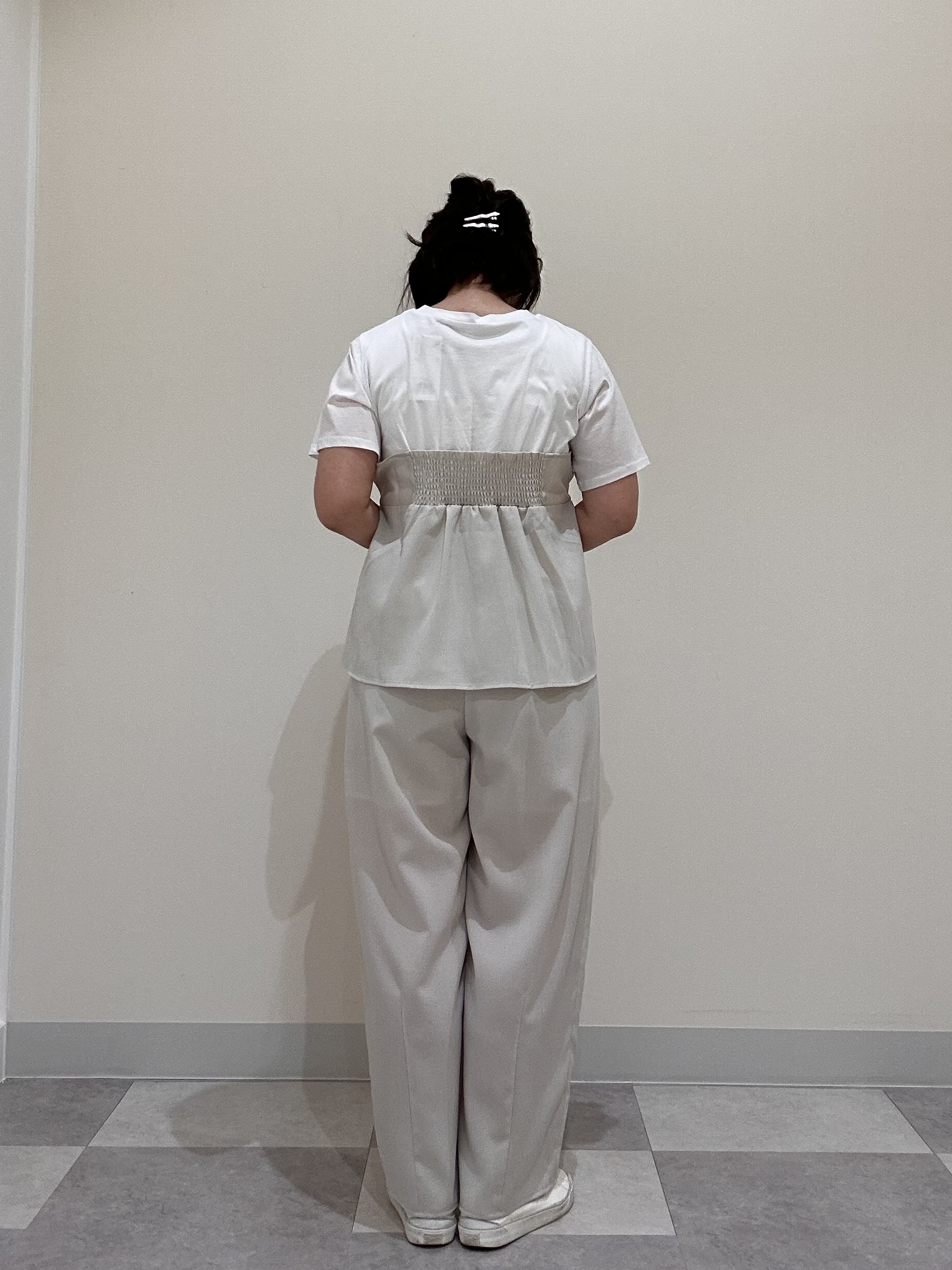 Aiさんの「Dessin｜【セットアップ可/UVカット/洗える】ビスチェドッキングTシャツ」を使ったコーディネート