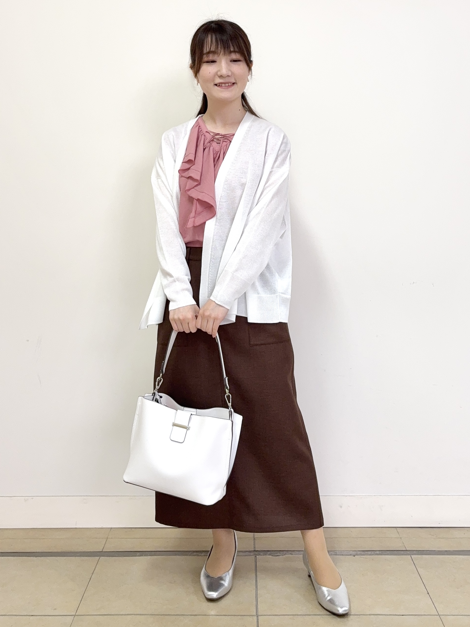 mikiさんの「Reflect｜【冷房対策に◎】すっきり見え着流しカーディガン」を使ったコーディネート