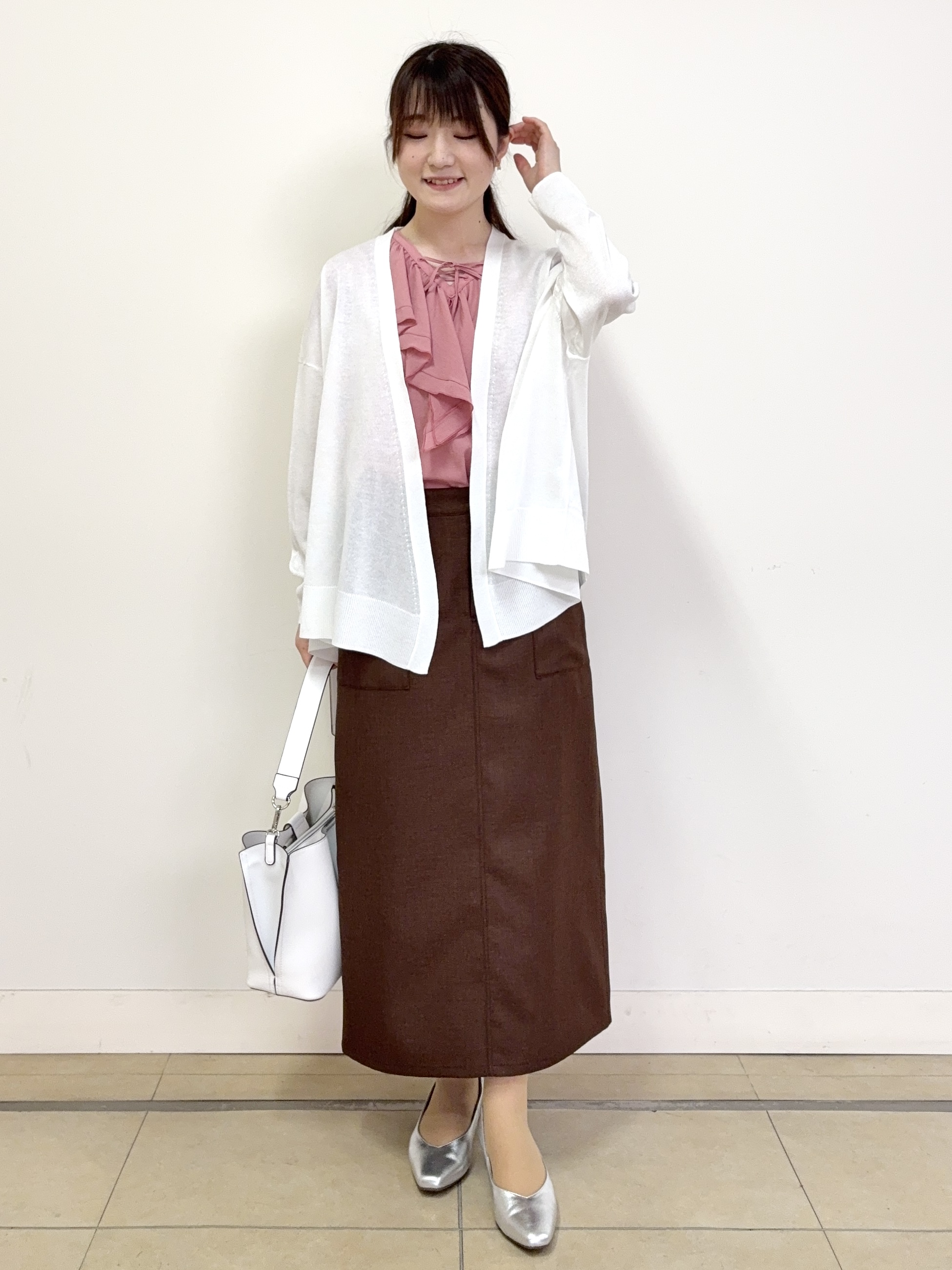mikiさんの「Reflect｜【冷房対策に◎】すっきり見え着流しカーディガン」を使ったコーディネート