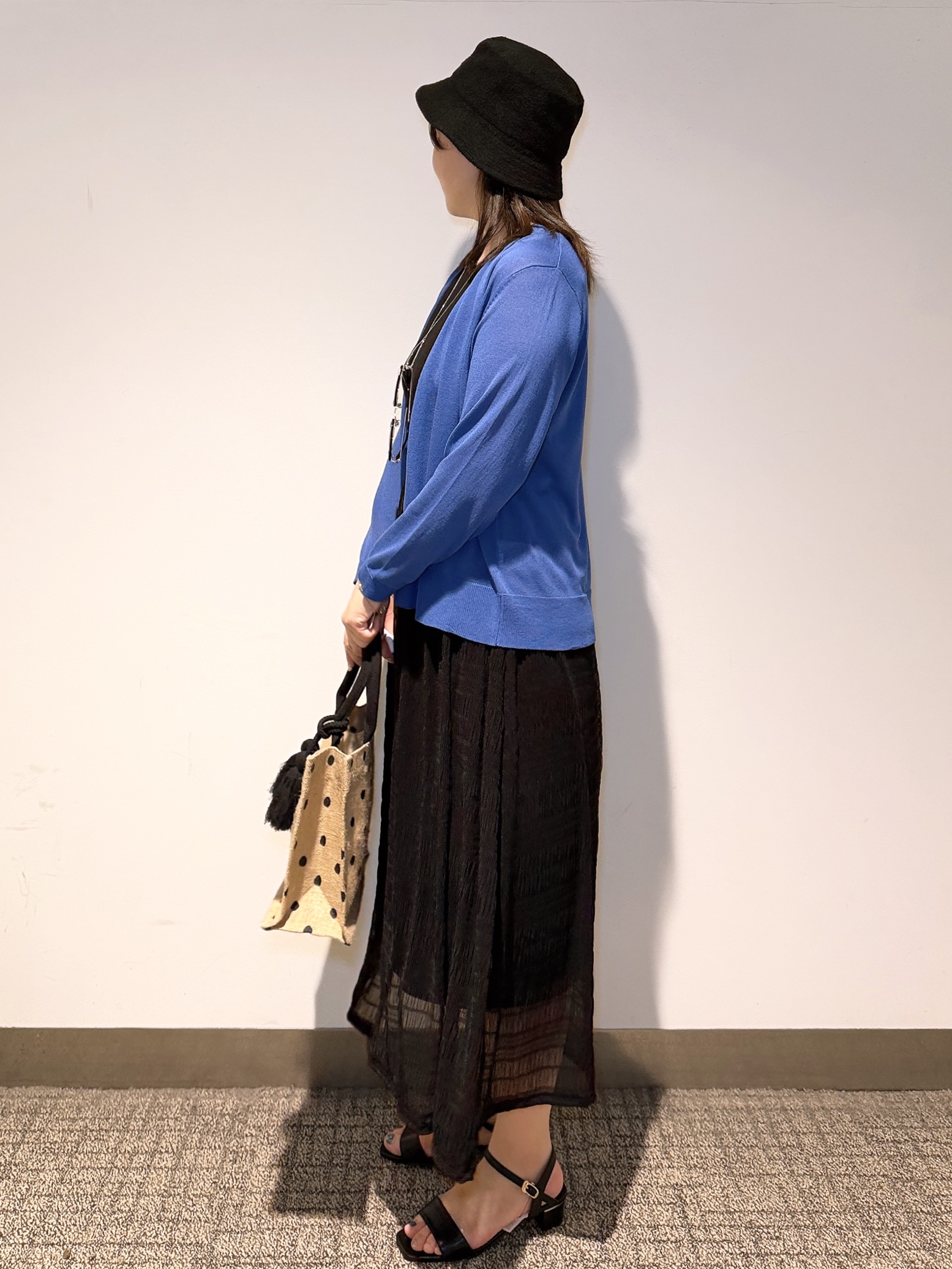 みーさんの「grove｜高評価！【接触冷感／UVカットetc】ベーシックショートカーディガン」を使ったコーディネート