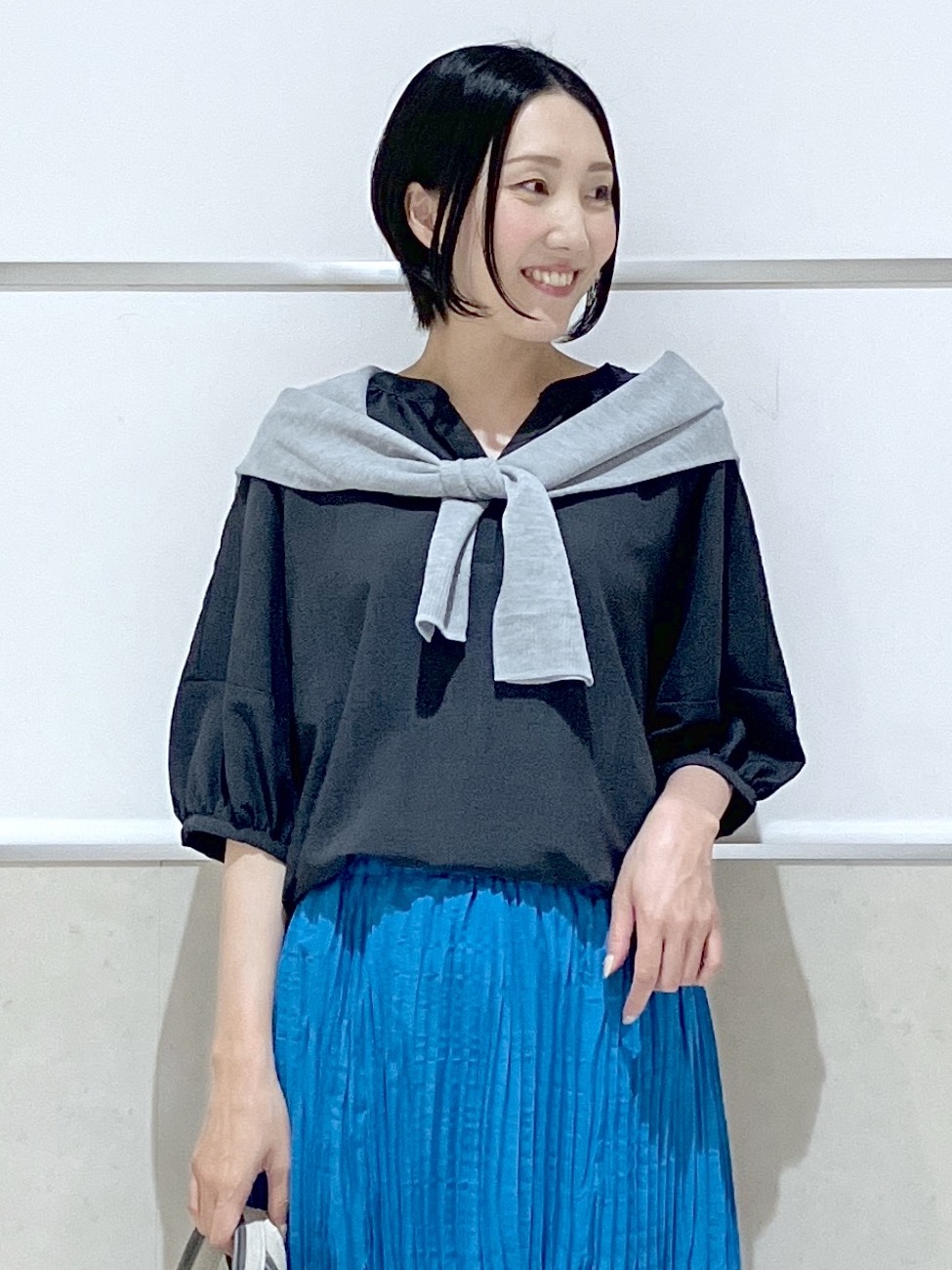 eriko さんの「Dessin｜【洗える】スキッパーライトブラウス」を使ったコーディネート