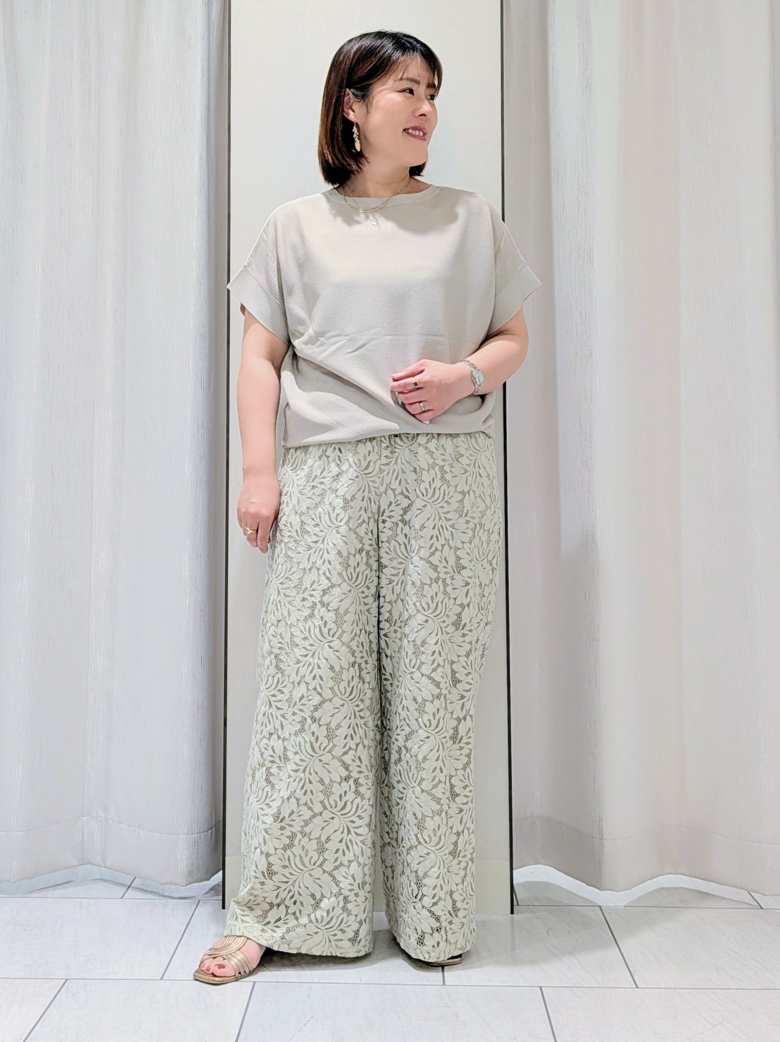 Onumaさんの「UNTITLED｜【古畑星夏さん着用/洗える】シアーブルゾン」を使ったコーディネート