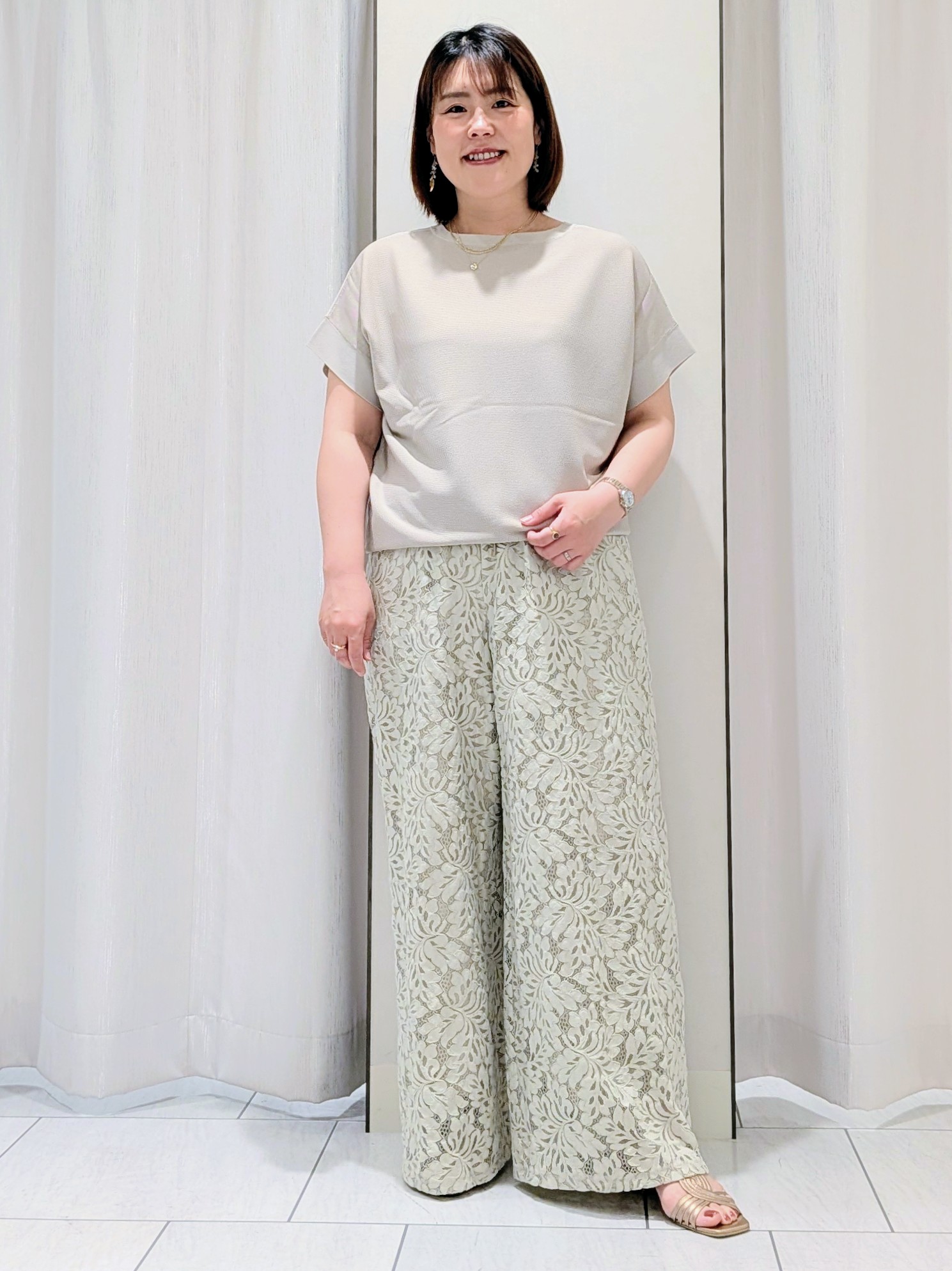 Onumaさんの「UNTITLED｜【古畑星夏さん着用/洗える】シアーブルゾン」を使ったコーディネート