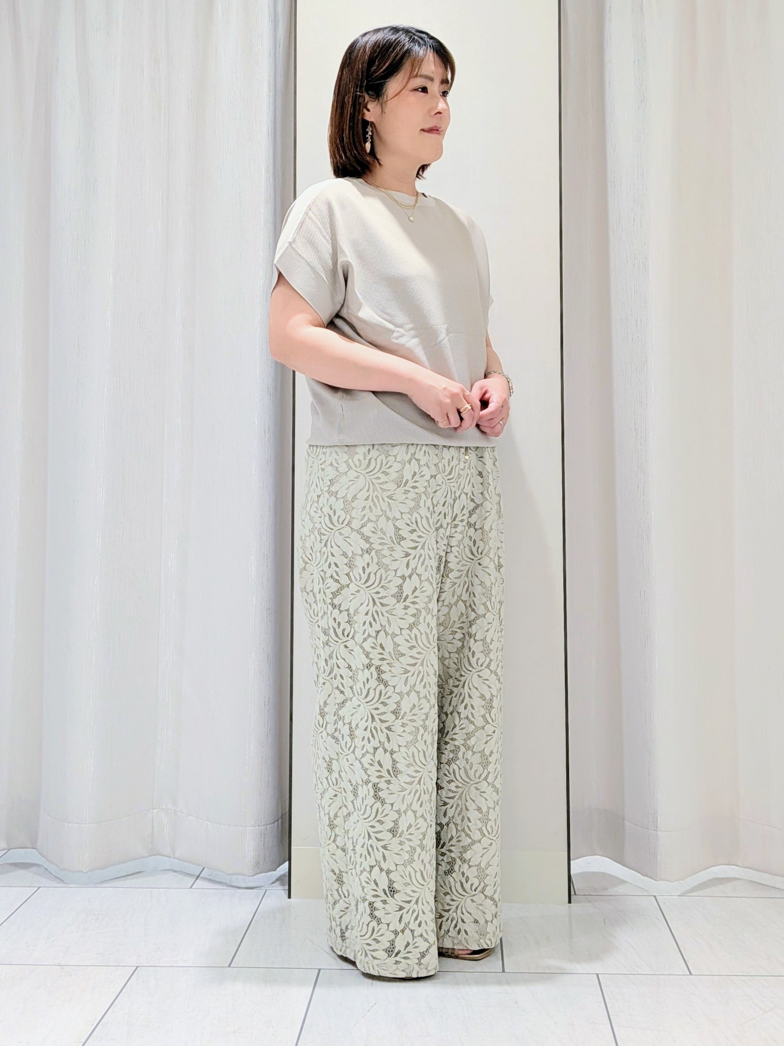 Onumaさんの「UNTITLED｜【古畑星夏さん着用/洗える】シアーブルゾン」を使ったコーディネート