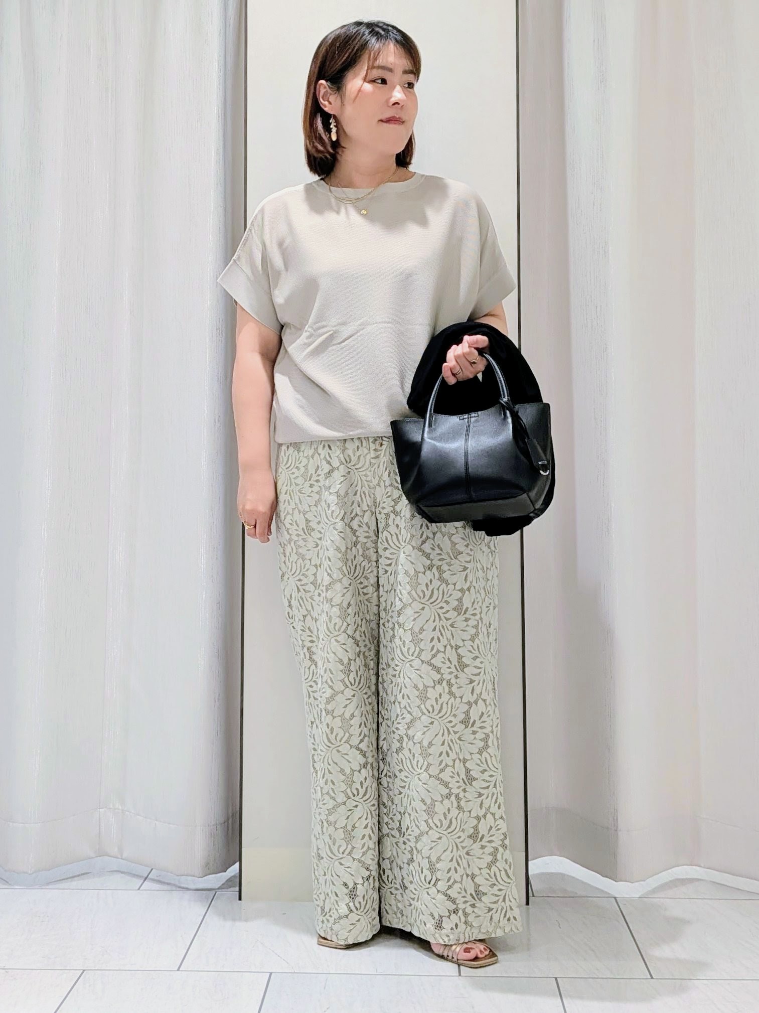 Onumaさんの「UNTITLED｜【古畑星夏さん着用/洗える】シアーブルゾン」を使ったコーディネート