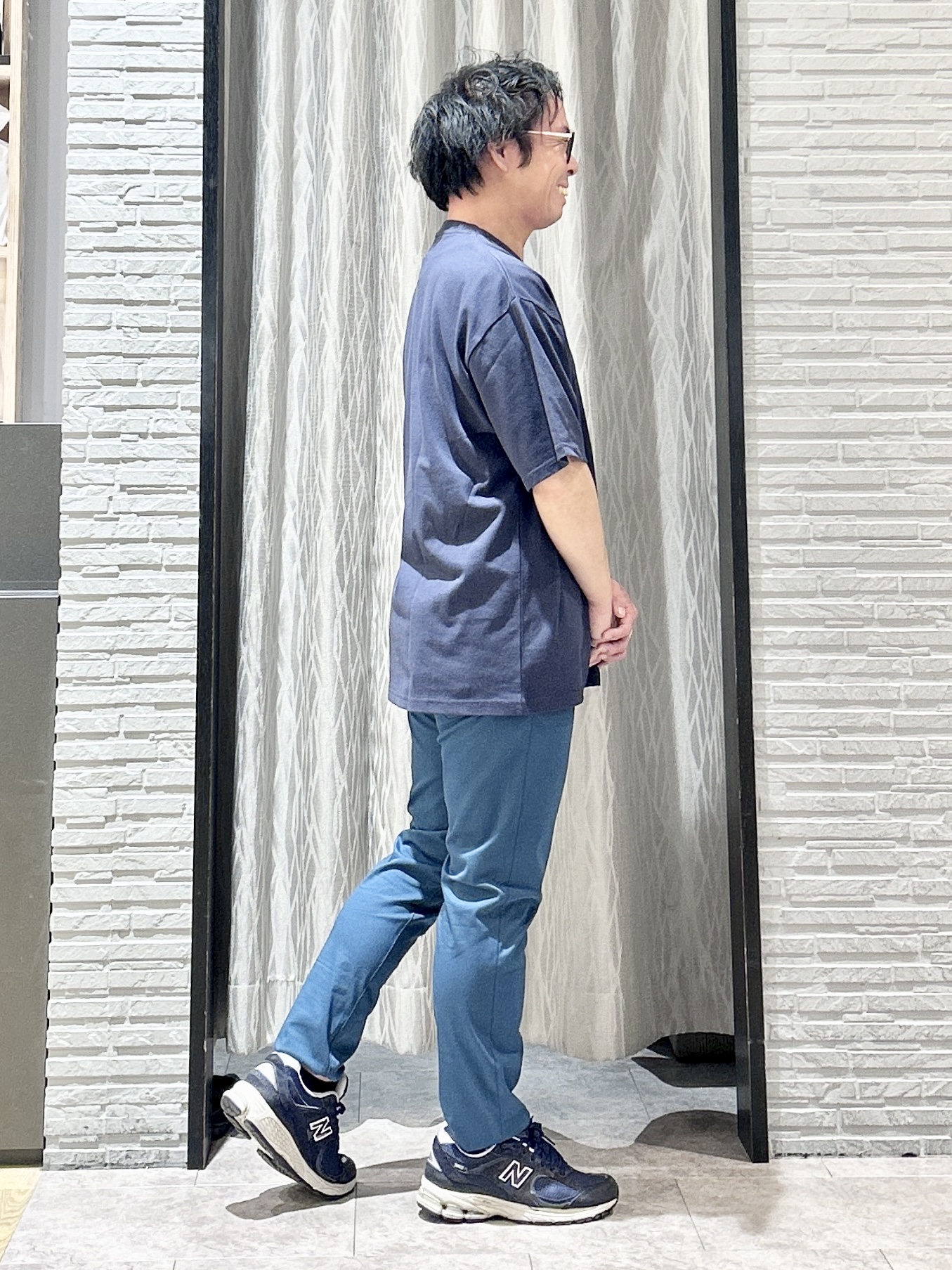 KENJI Iさんの「THE SHOP TK｜クマ サガラ刺繍 半袖Tシャツ 【洗濯機OK】」を使ったコーディネート