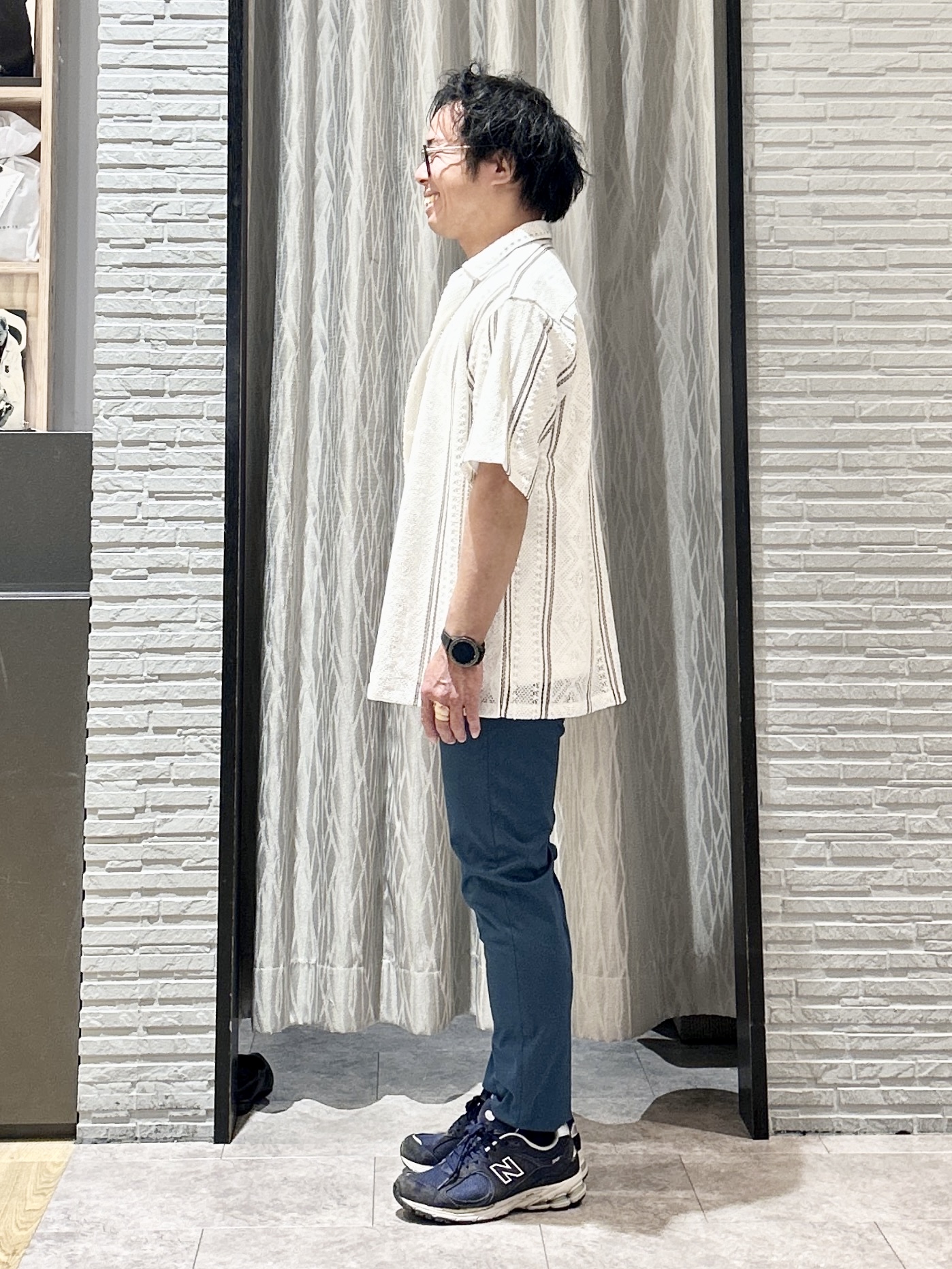 KENJI Iさんの「THE SHOP TK｜【2点セット】クラフトレース 半袖シャツ＋半袖Tシャツ」を使ったコーディネート