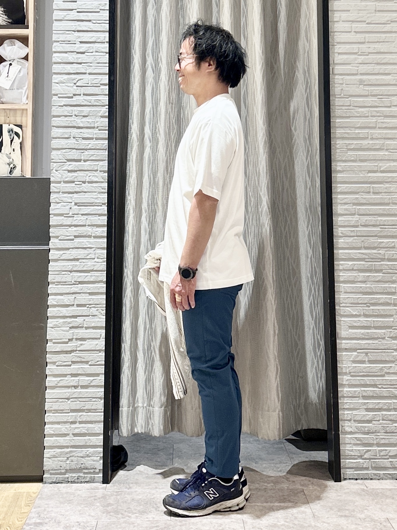 KENJI Iさんの「THE SHOP TK｜【2点セット】クラフトレース 半袖シャツ＋半袖Tシャツ」を使ったコーディネート