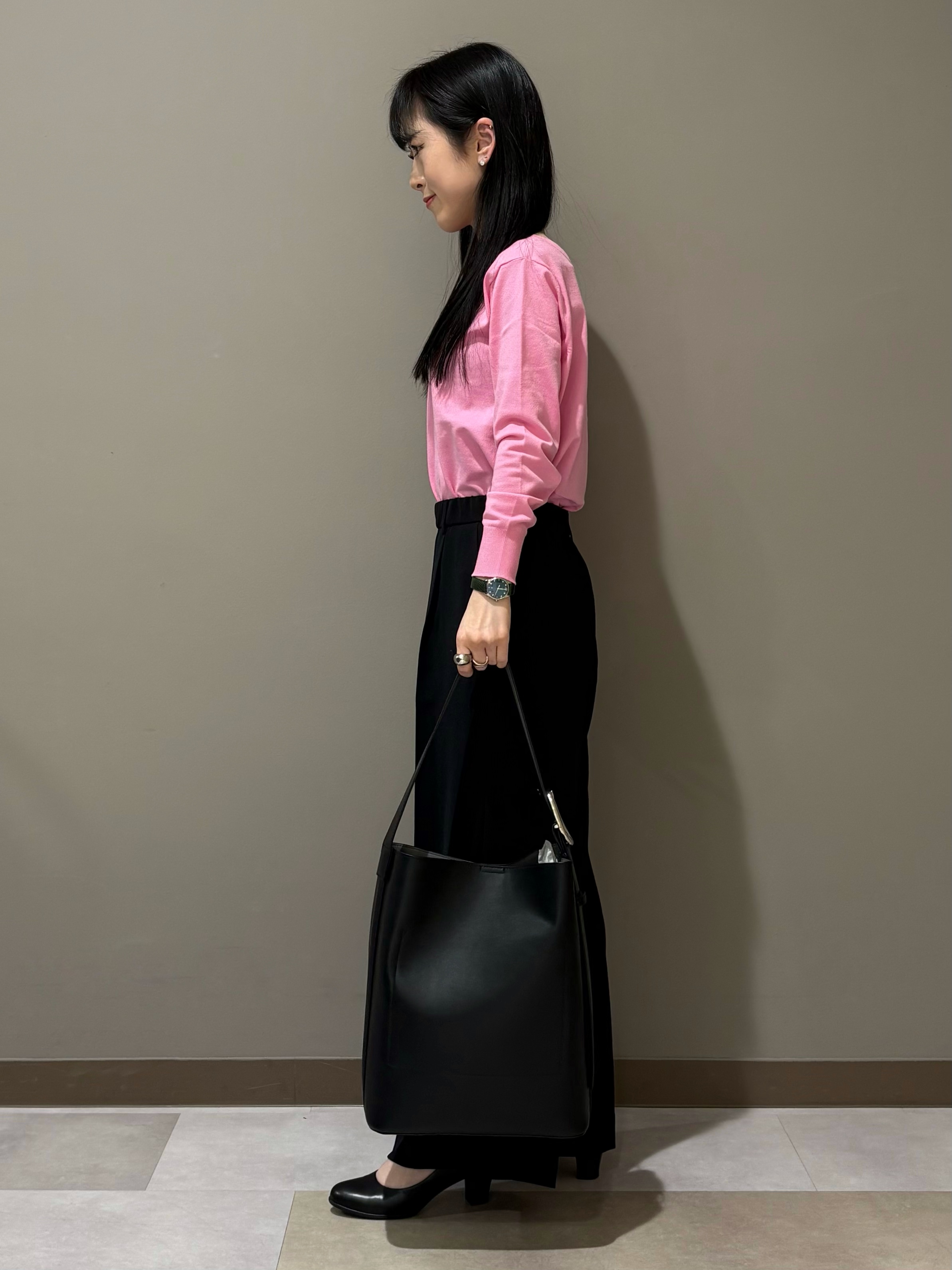 KEIKOさんの「INDIVI｜【洗える／アンサンブル可能】シンプルデザインニット」を使ったコーディネート
