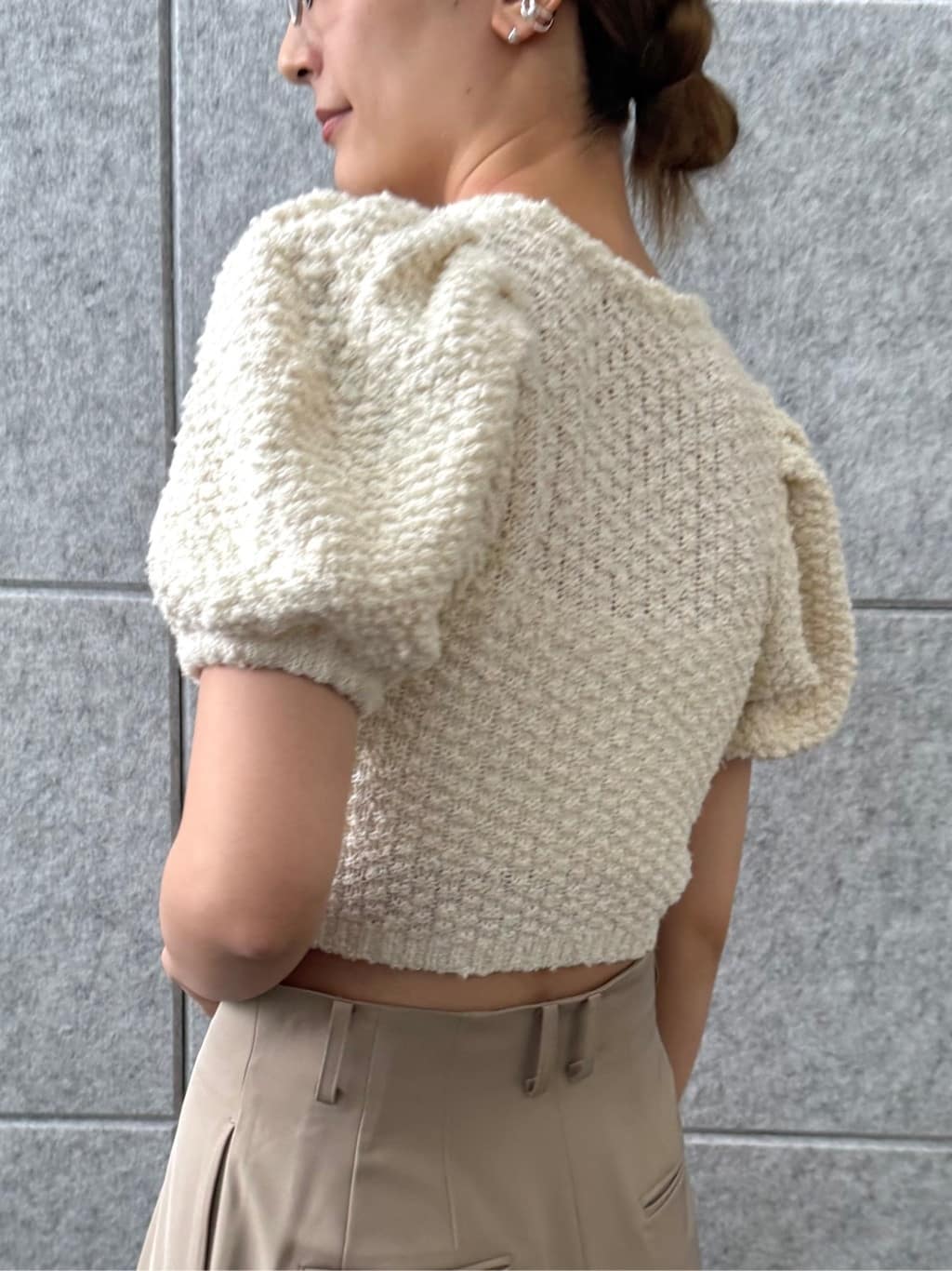 uchi__yamaさんの「CODE A｜cloudy puff cardigan」を使ったコーディネート