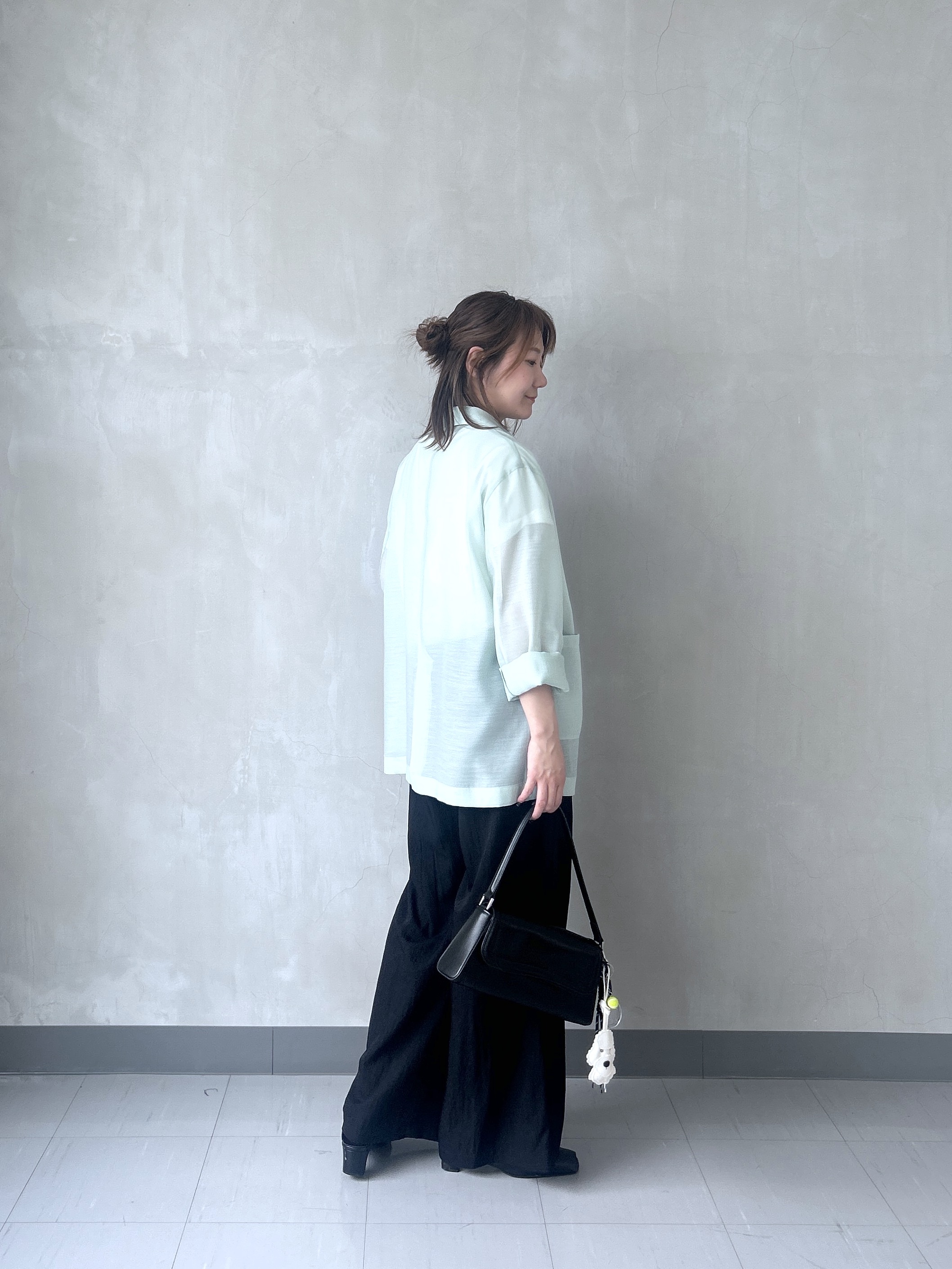 takaさんの「INDIVI｜シアーシャツジャケット【接触冷感】」を使ったコーディネート
