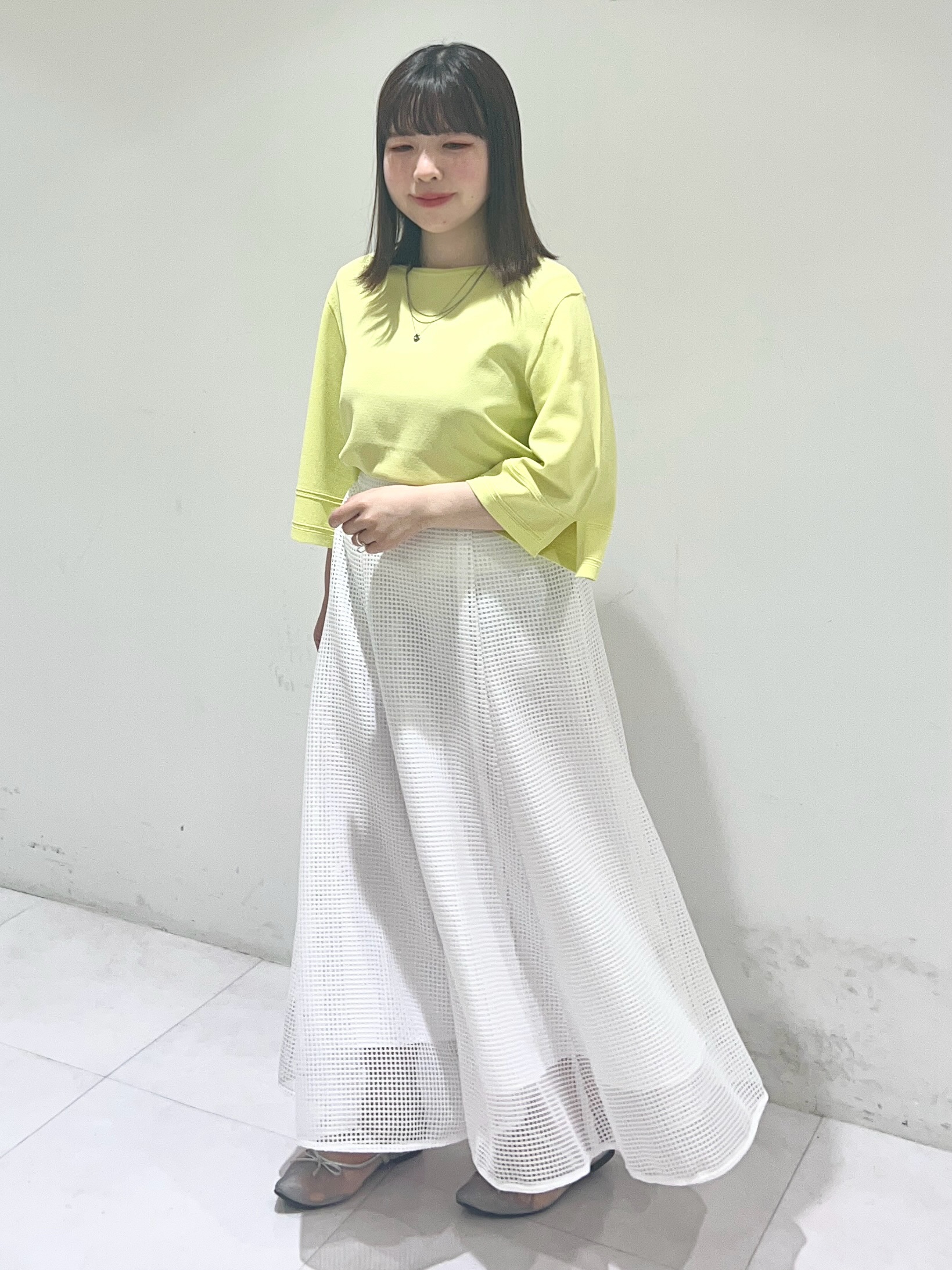 Mitsukiさんの「UNTITLED｜【洗える/清涼感】袖スリットニットプルオーバー」を使ったコーディネート