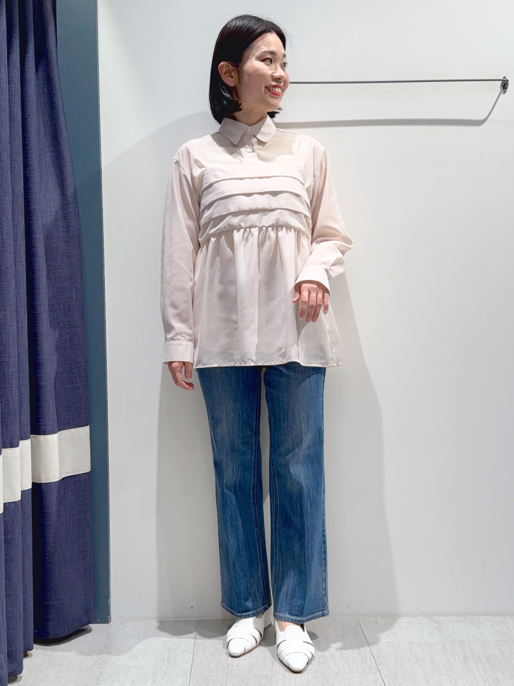 あんりさんの「grove｜【2点SET】今どきシアーシャツ＆キャミセット」を使ったコーディネート
