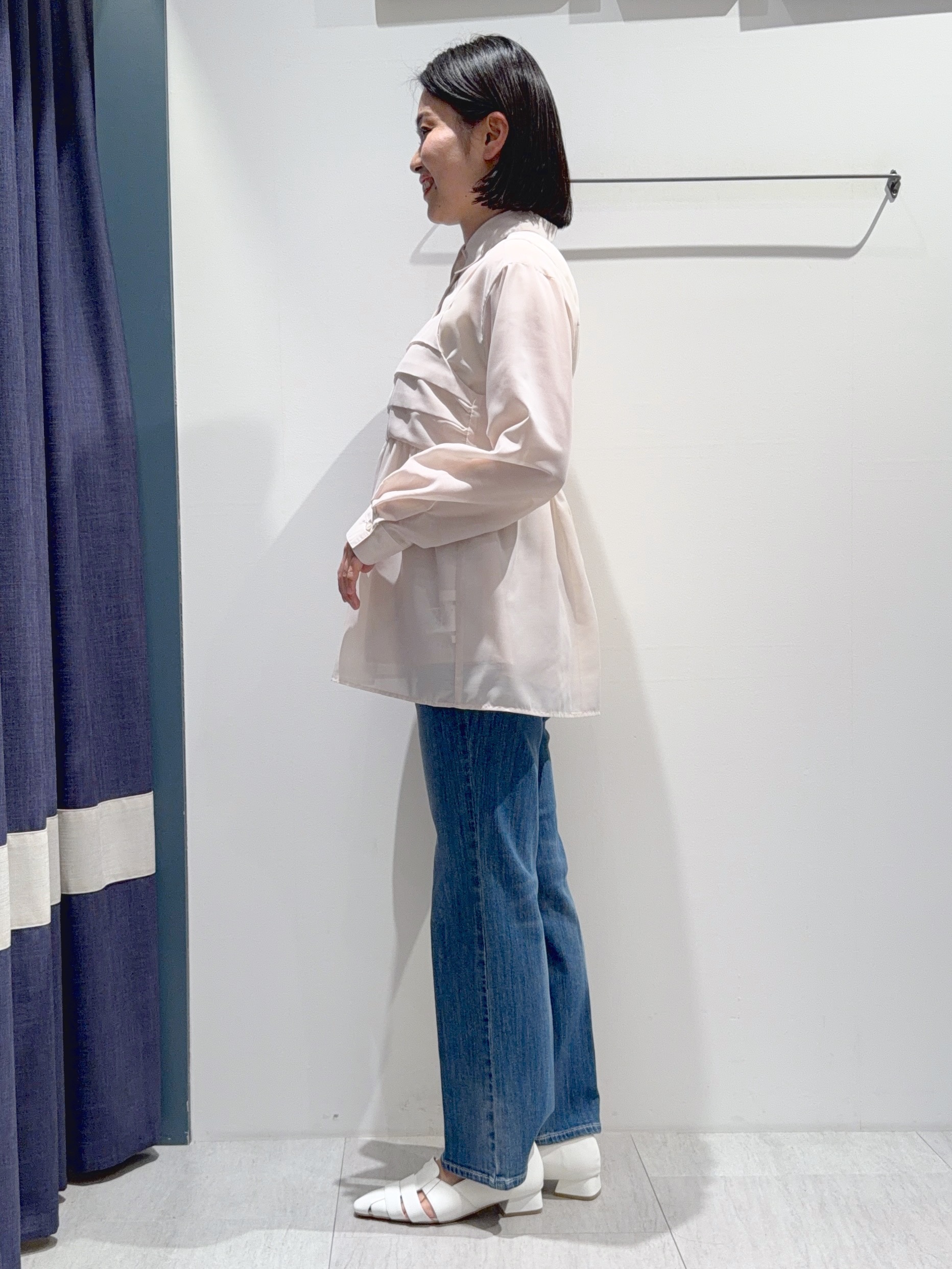 あんりさんの「grove｜【2点SET】今どきシアーシャツ＆キャミセット」を使ったコーディネート