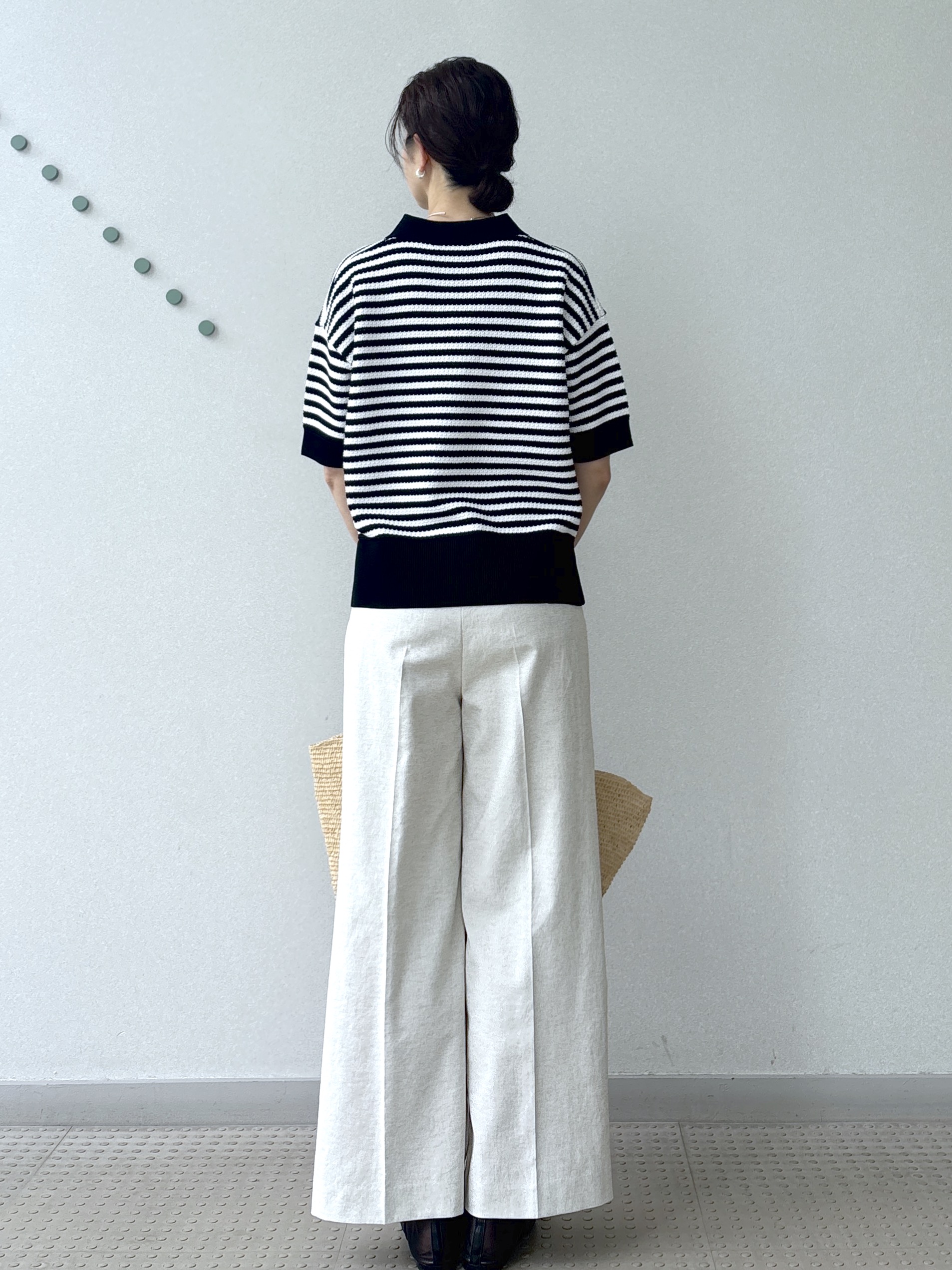 saitoさんの「DRESSTERIOR｜ウォッシャブルスキッパークロップドニット」を使ったコーディネート