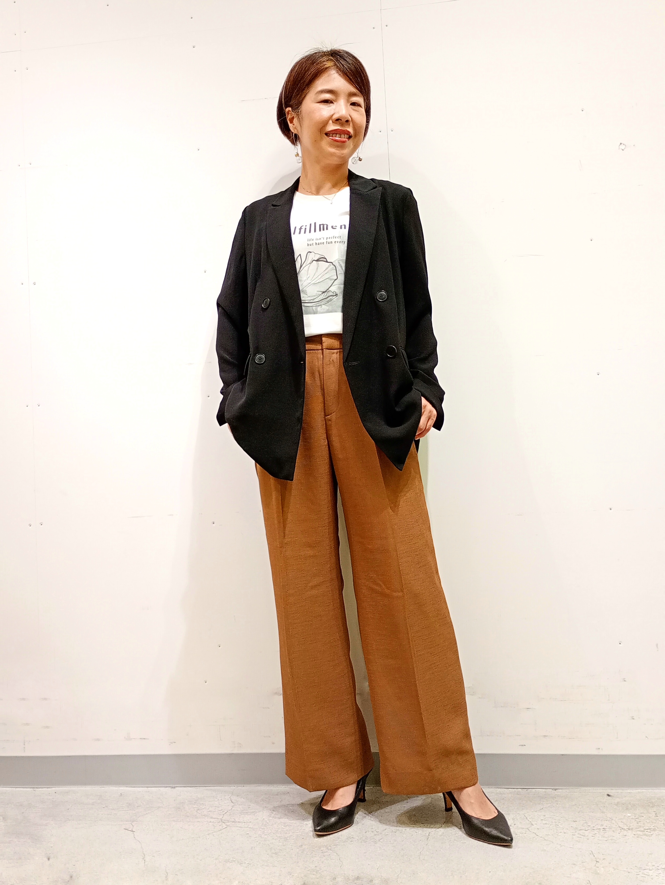 Kさんの「INDIVI｜【洗える／多機能／SETUP可】着る日傘ダブルジャケット」を使ったコーディネート