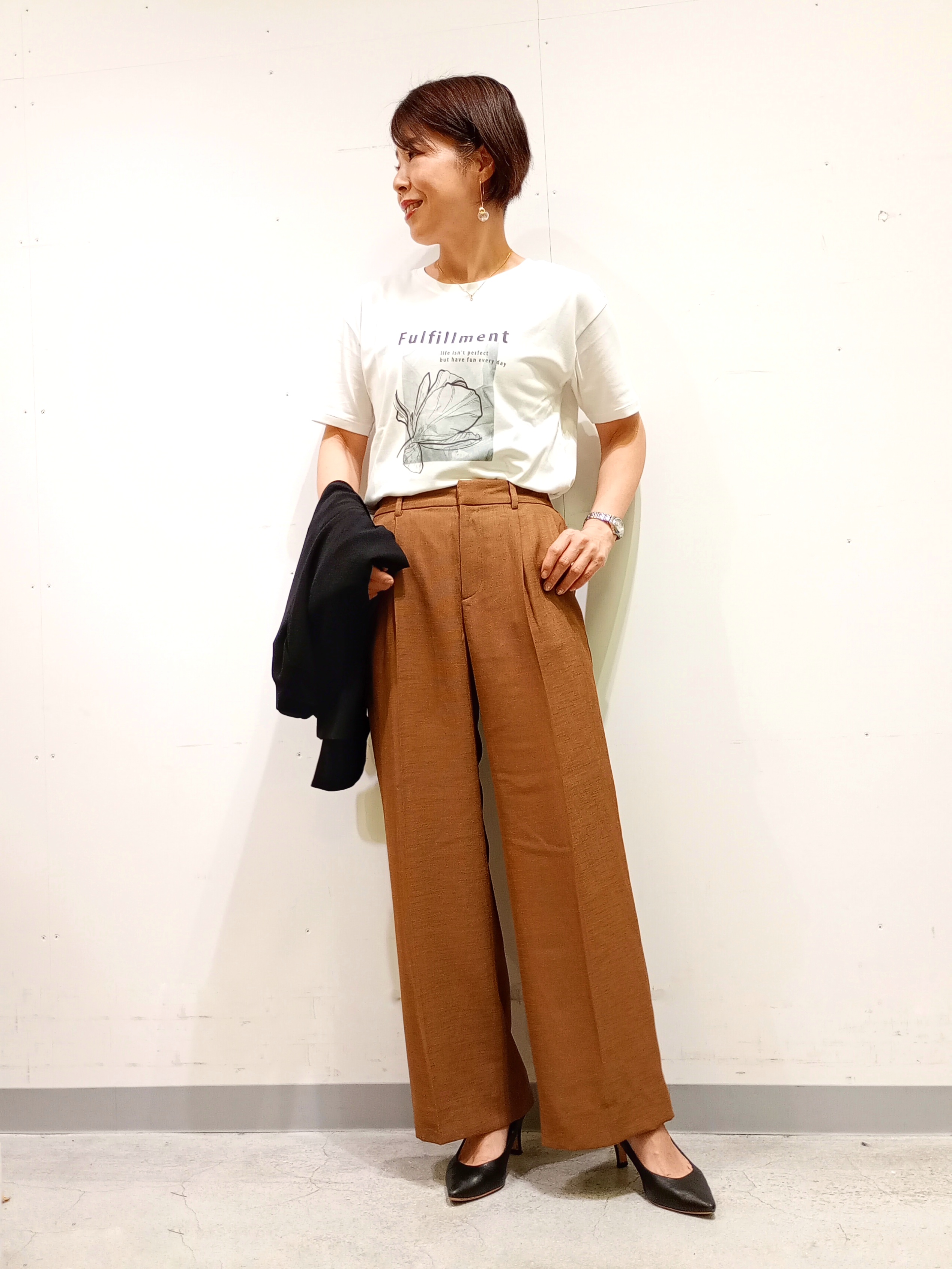 Kさんの「INDIVI｜【洗える／多機能／SETUP可】着る日傘ダブルジャケット」を使ったコーディネート