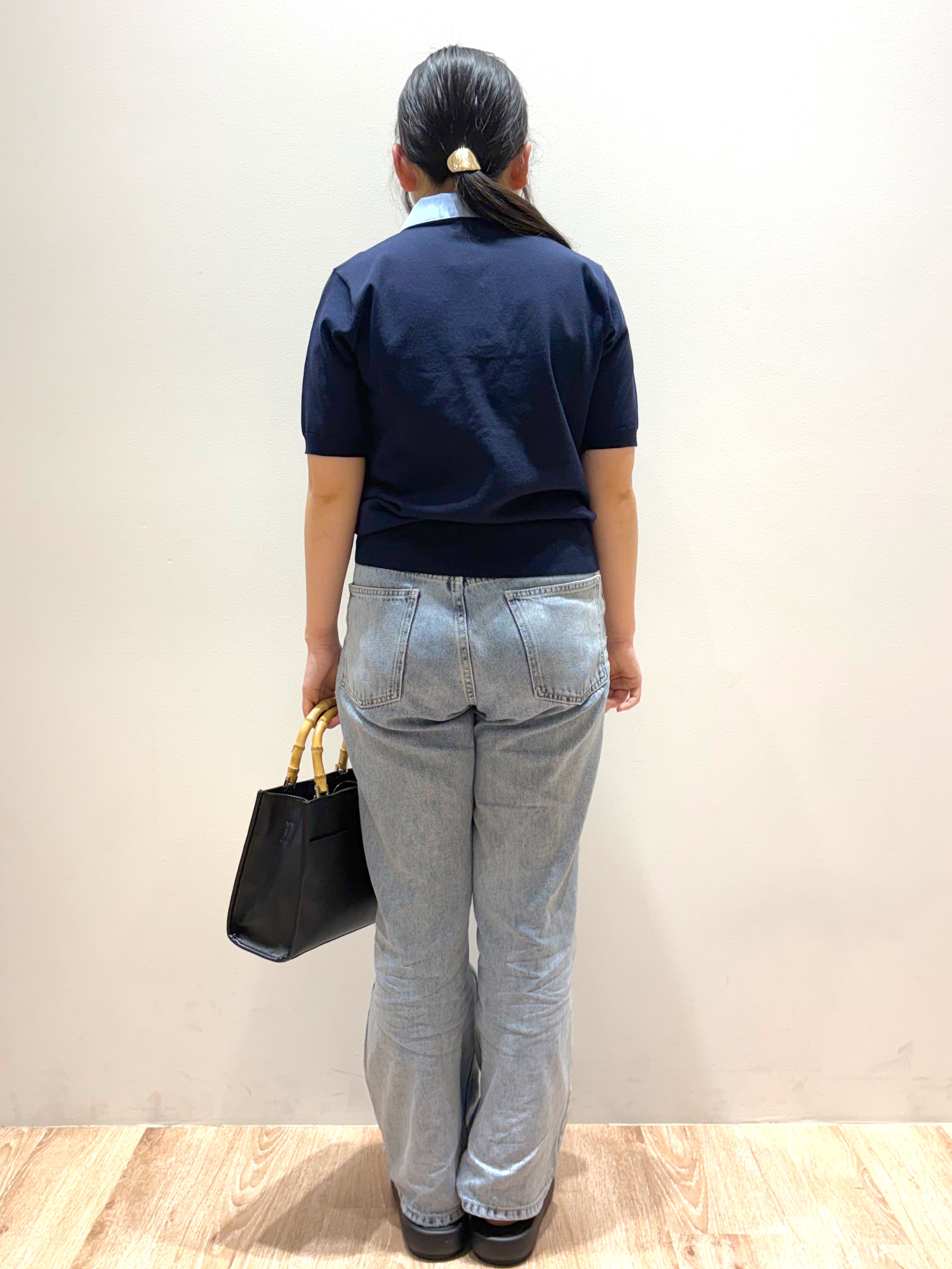 ころりさんの「OPAQUE.CLIP｜2WAY衿付きニット【洗濯機OK】」を使ったコーディネート