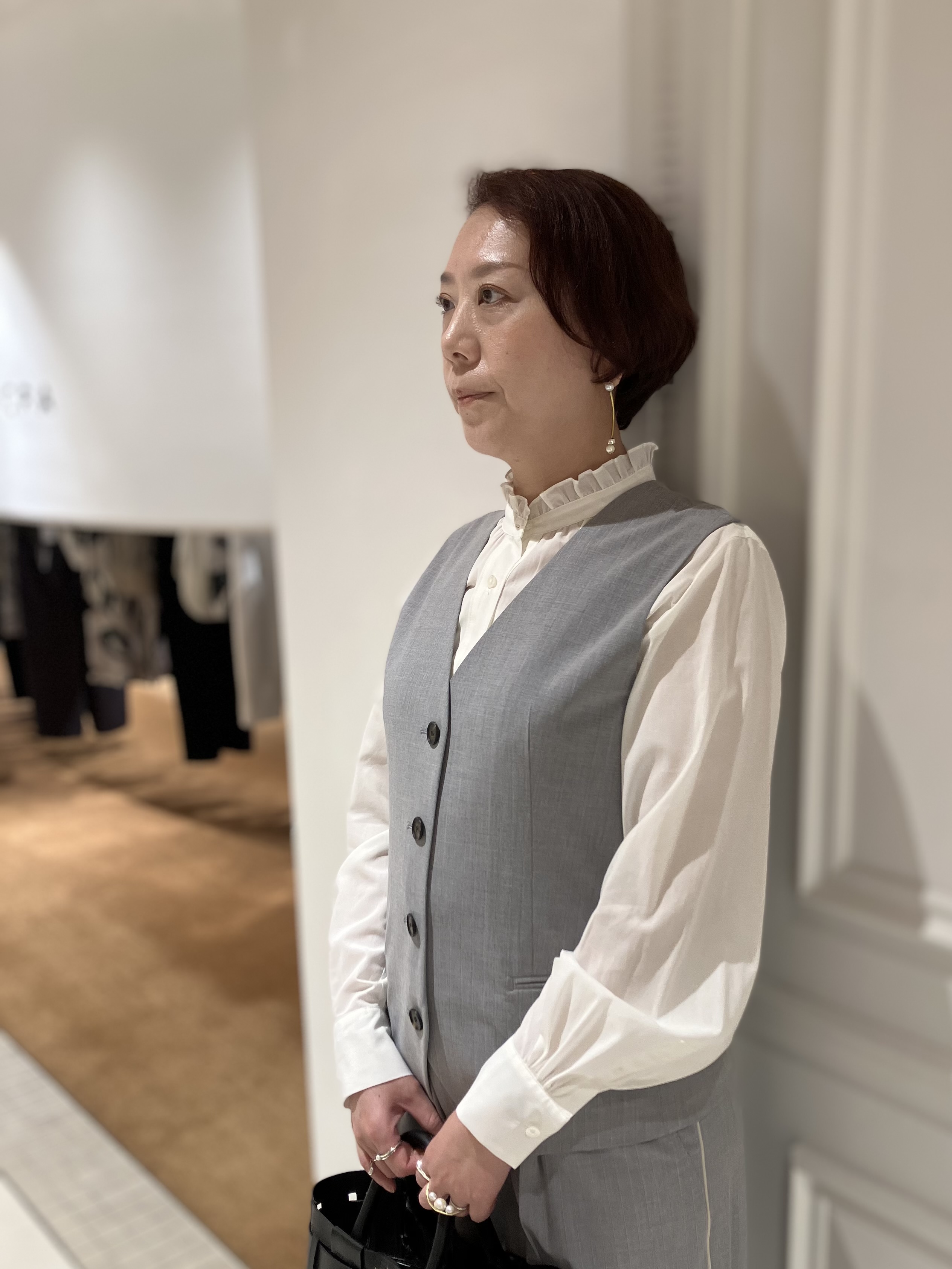TAJIさんの「DRESSTERIOR｜【セットアップ可/ウォッシャブル】セットアップストライプジレ」を使ったコーディネート