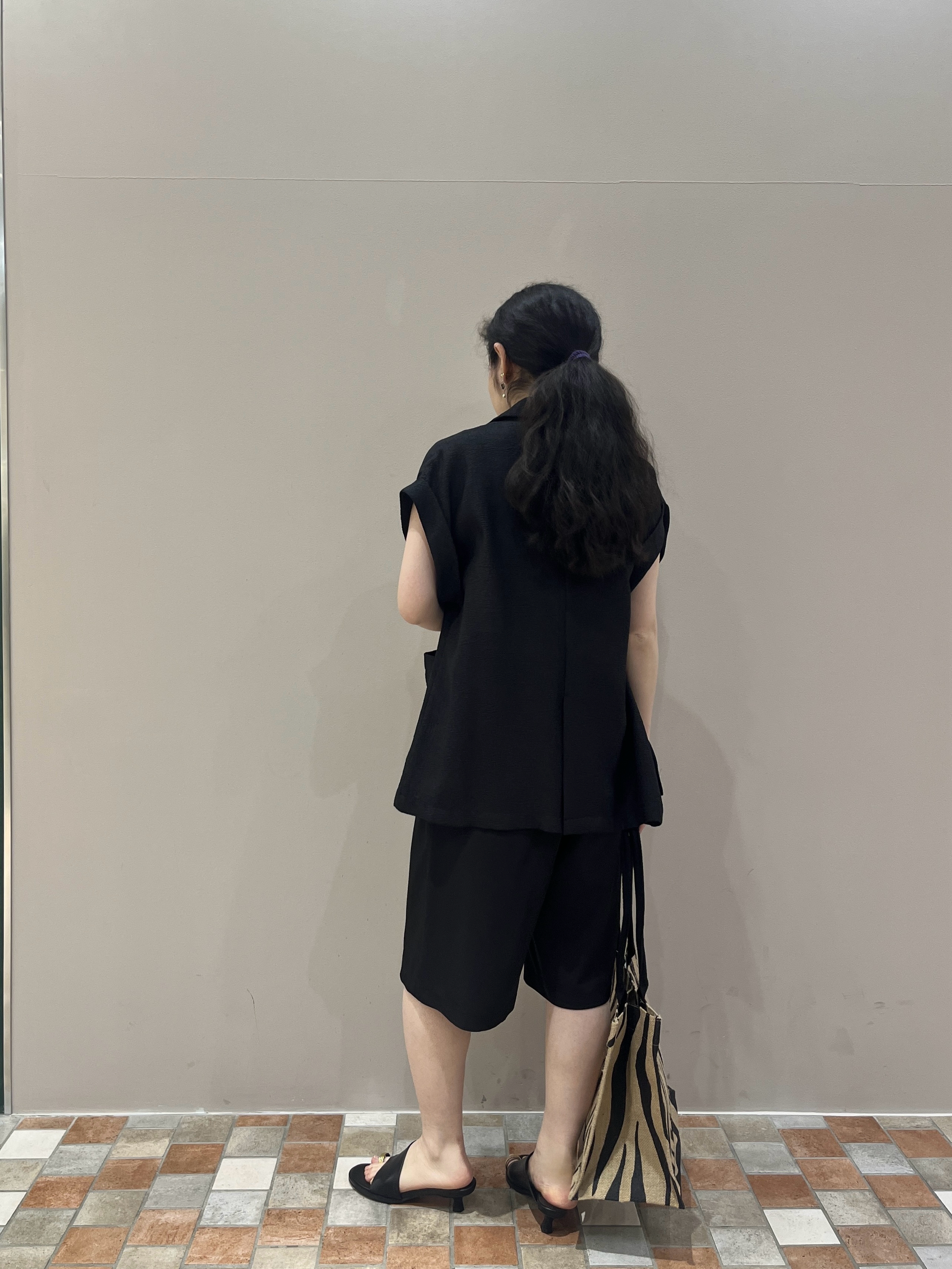 Uminoさんの「INDIVI｜ワッシャーシアーダブルジャケット」を使ったコーディネート