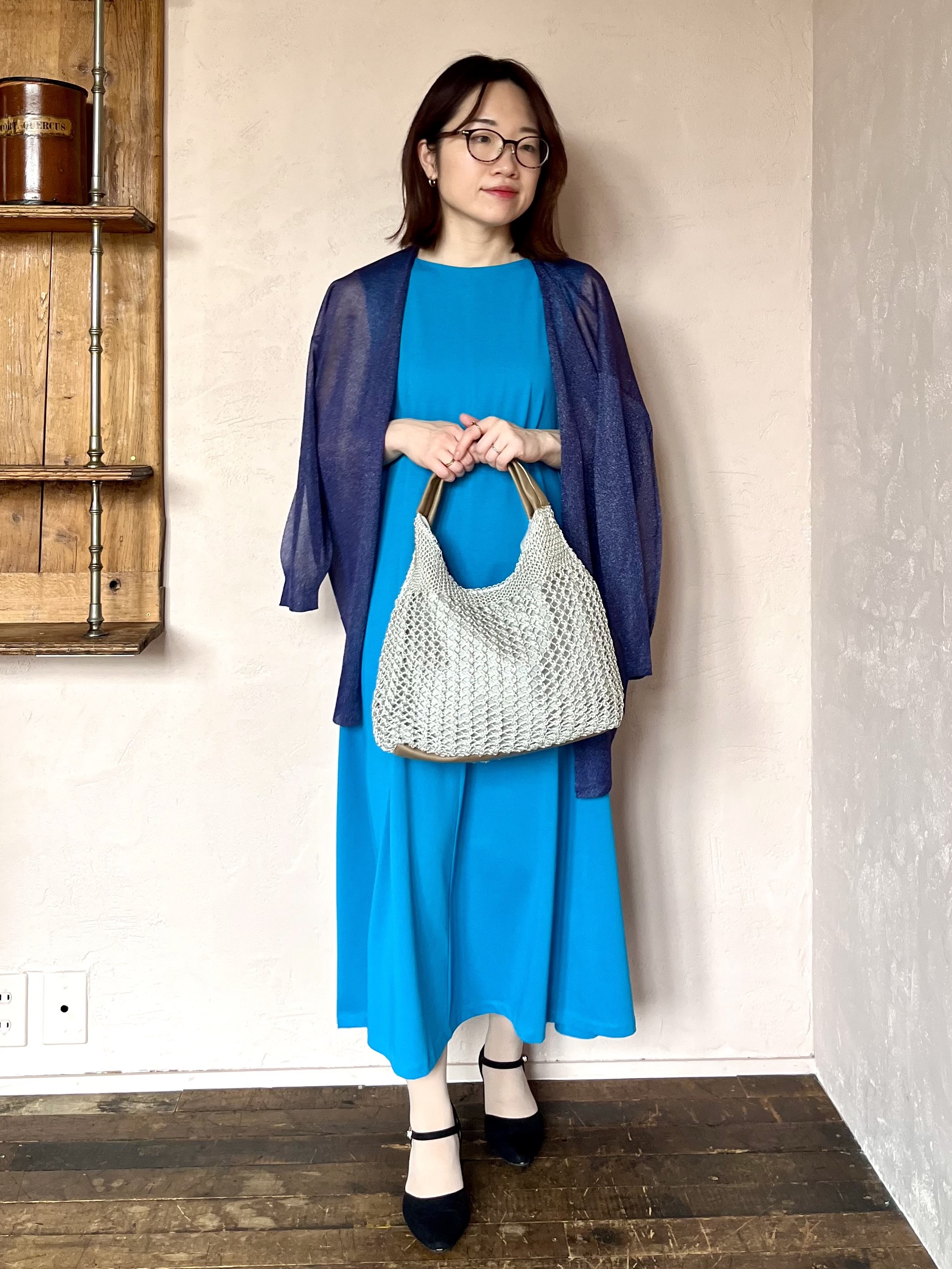saoriさんの「【UV／冷感／毛玉防止】汗染み防止機能付きカットワンピース」を使ったコーディネート